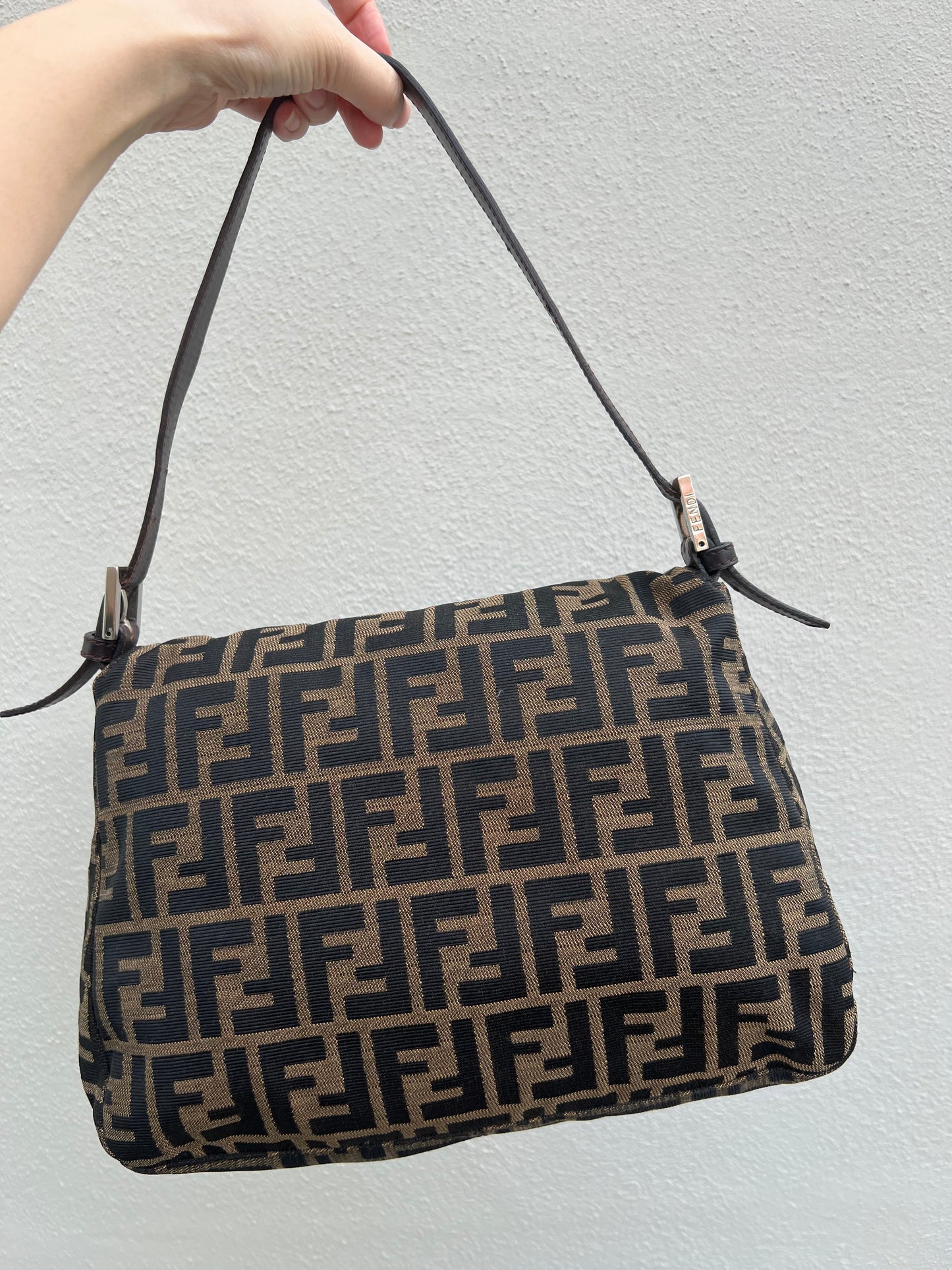 Pre-loved Fendi Vintage Zucca Mamma Handbag