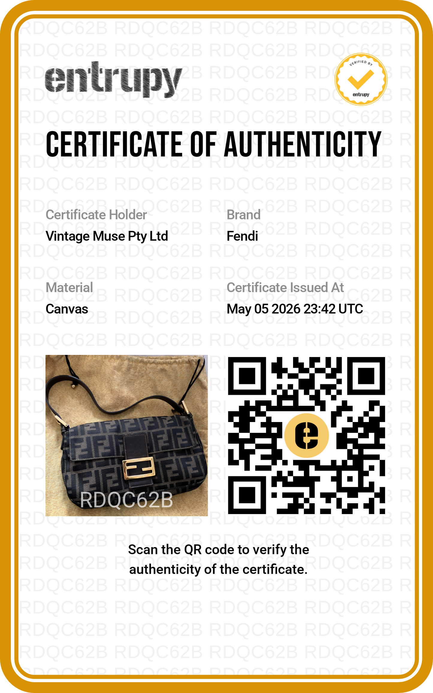 Pre-loved Fendi Vintage Zucca Baguette Handbag