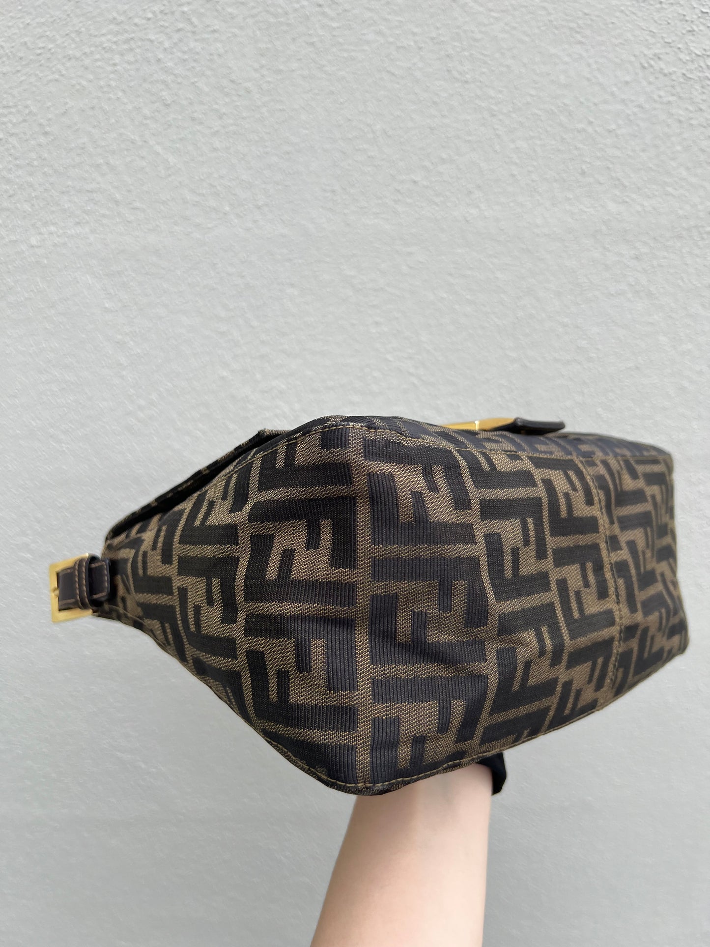 Pre-loved Fendi Vintage Zucca Mamma Handbag