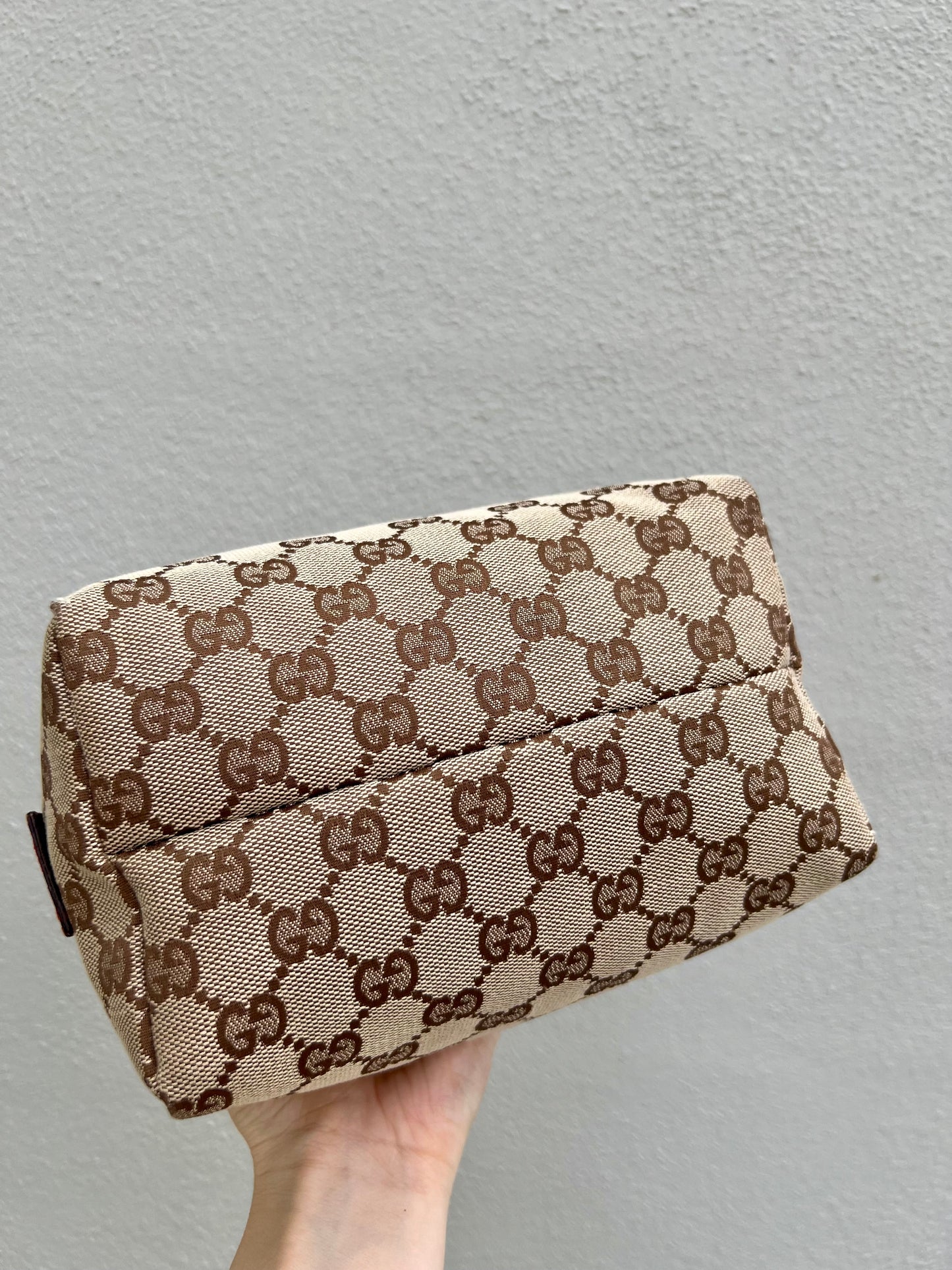 Pre-loved Gucci Y2K GG Canvas Balthus Tofu Bag handbag