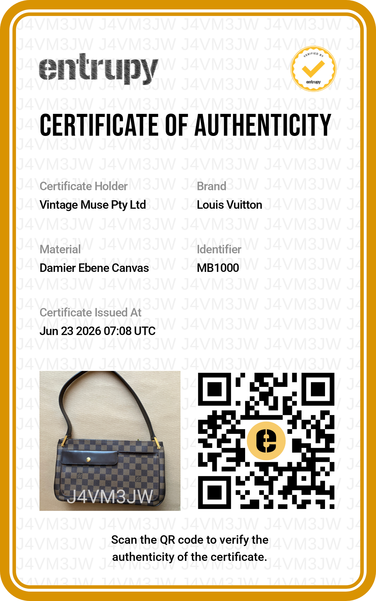 Pre-loved Louis Vuitton Damier Ebene Aubagne Shoulder Bag