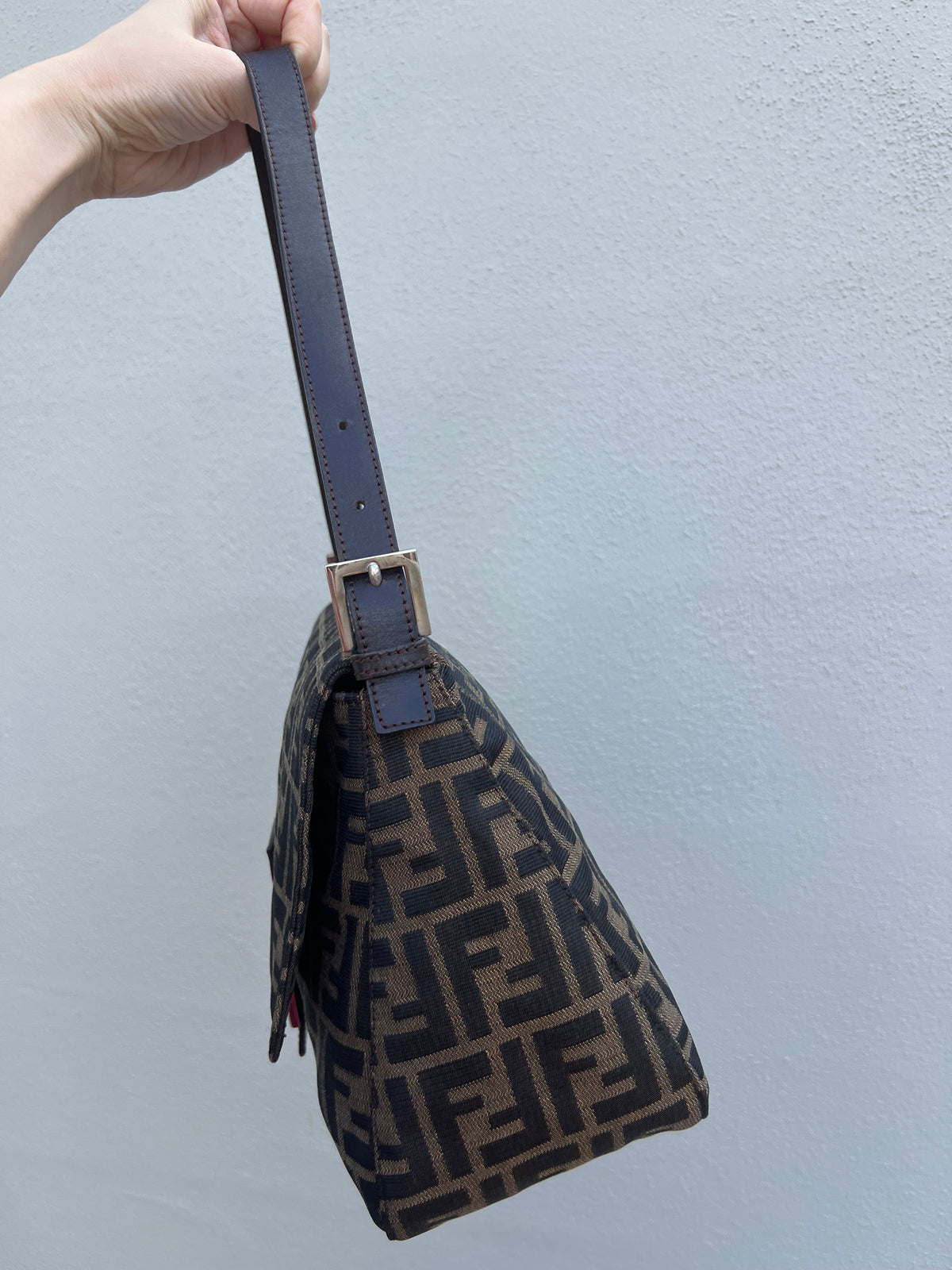 Pre-loved Fendi Vintage Zucca Mamma Handbag