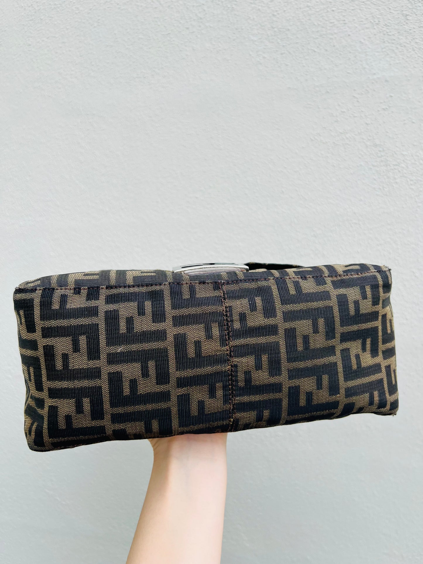 Pre-loved Fendi Vintage Zucca Mamma Handbag