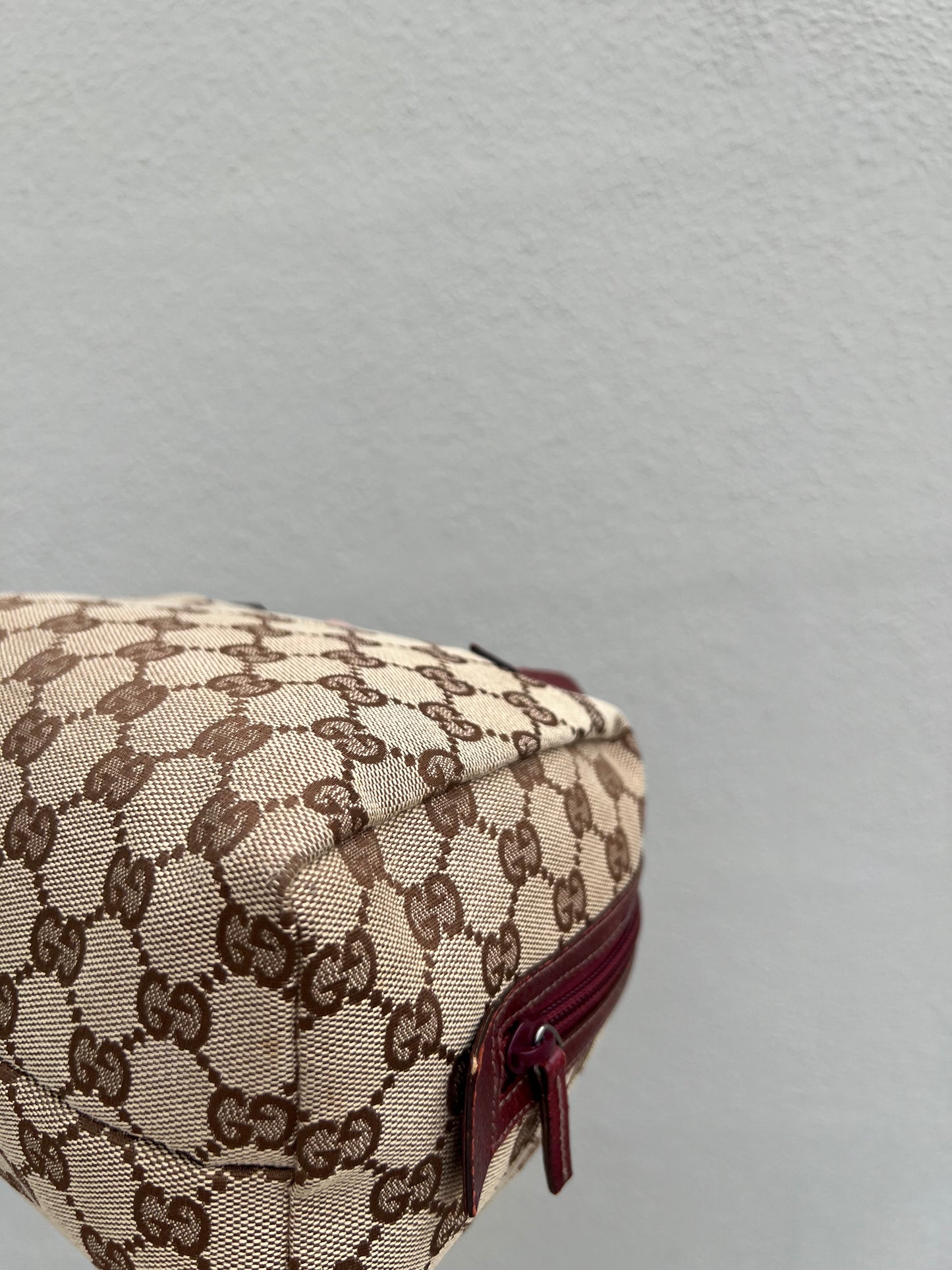 Pre-loved Gucci Y2K GG Canvas Balthus Tofu Bag handbag