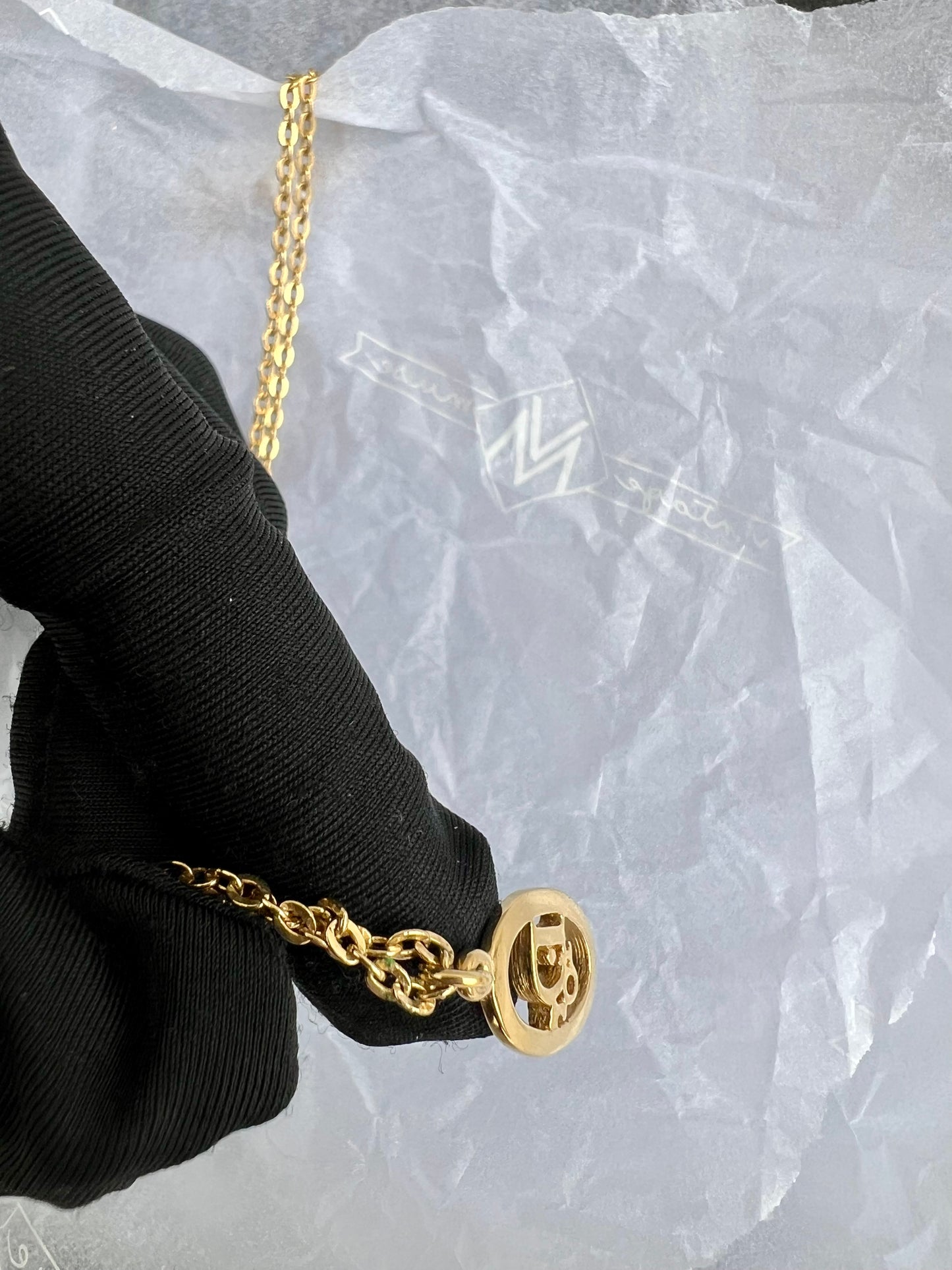 Pre-loved Vintage Christian Dior Logo Necklace