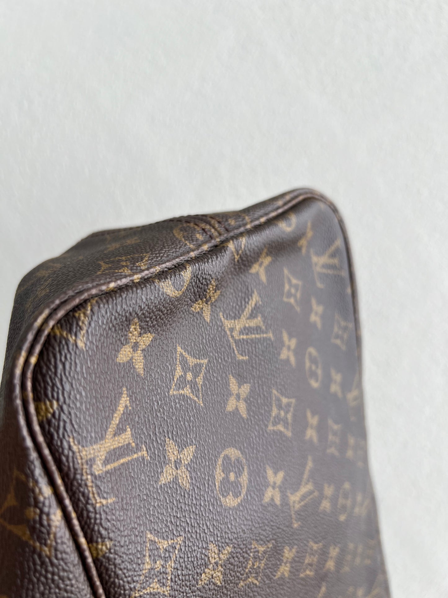 Pre-loved Louis Vuitton Neverfull Leather Tote GM Monogram 2008