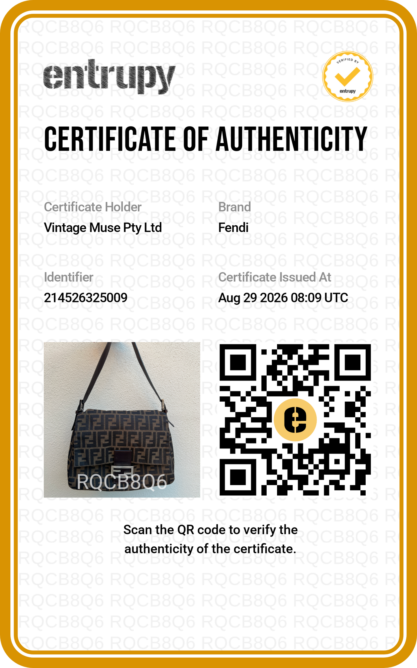 Pre-loved Fendi Vintage Zucca Mamma Handbag