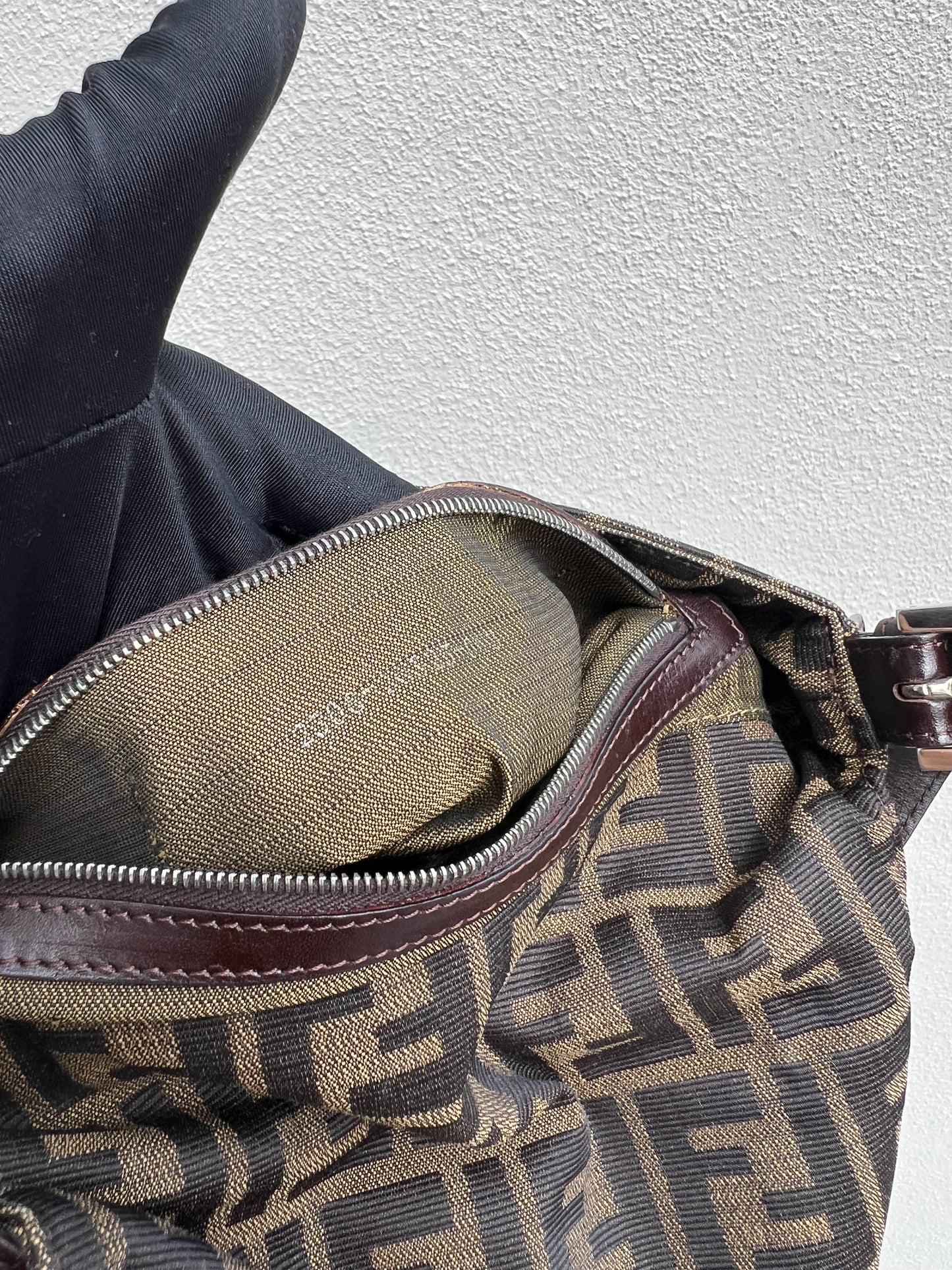 Pre-loved Fendi Vintage Zucca Mamma Handbag