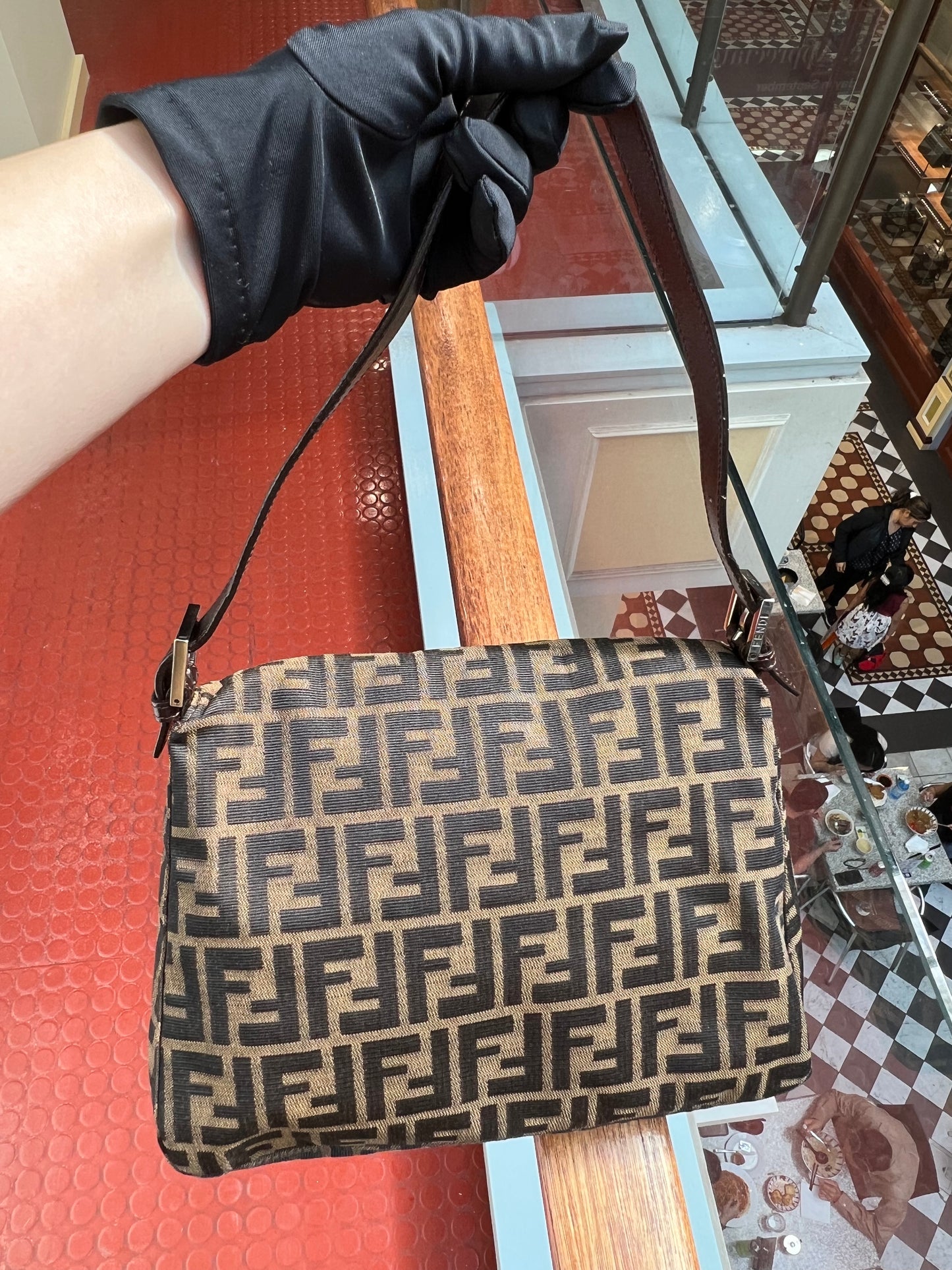 Pre-loved Fendi Vintage Zucca Mamma Handbag