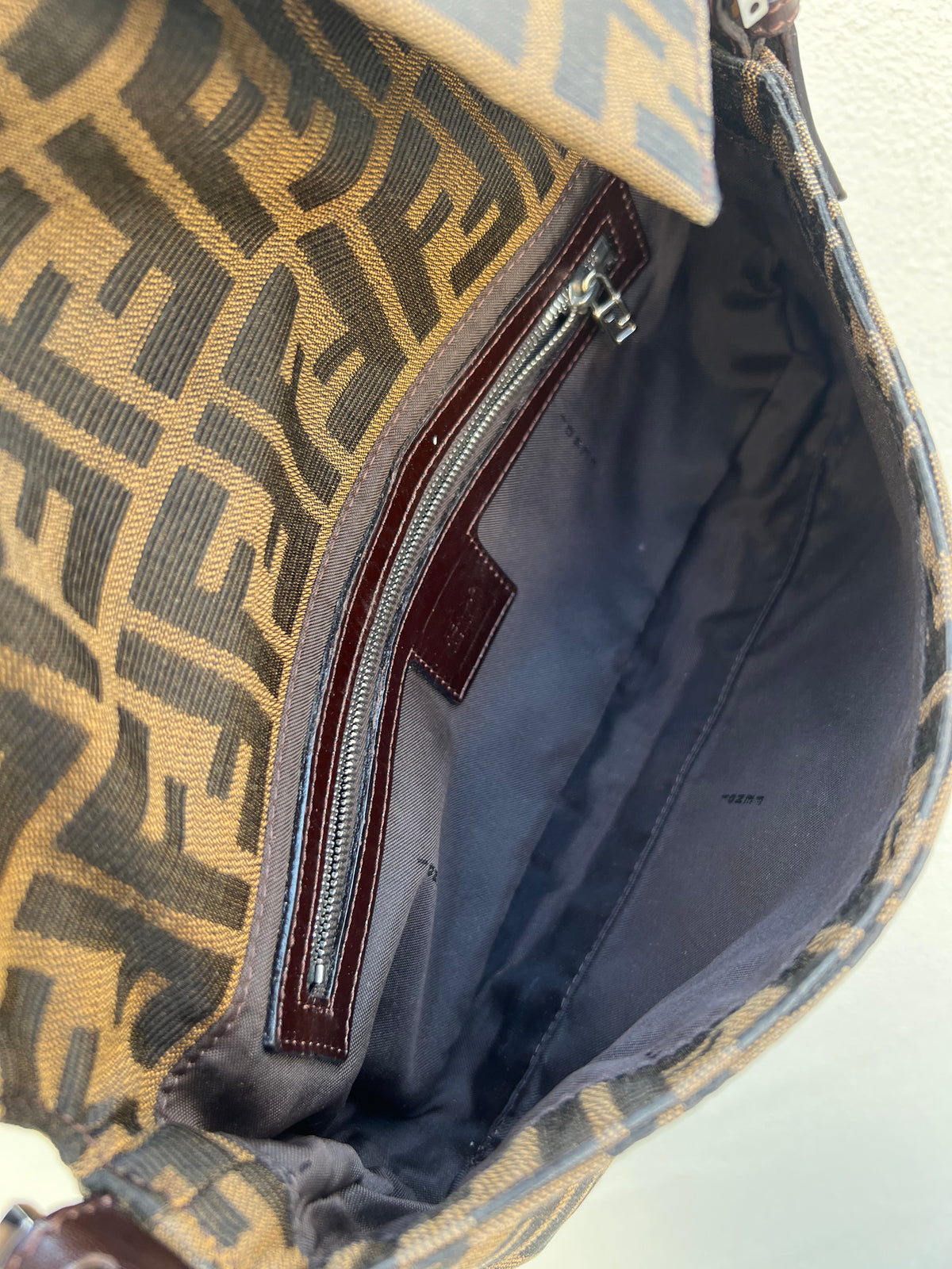 Pre-loved Fendi Vintage Zucca Baguette Handbag