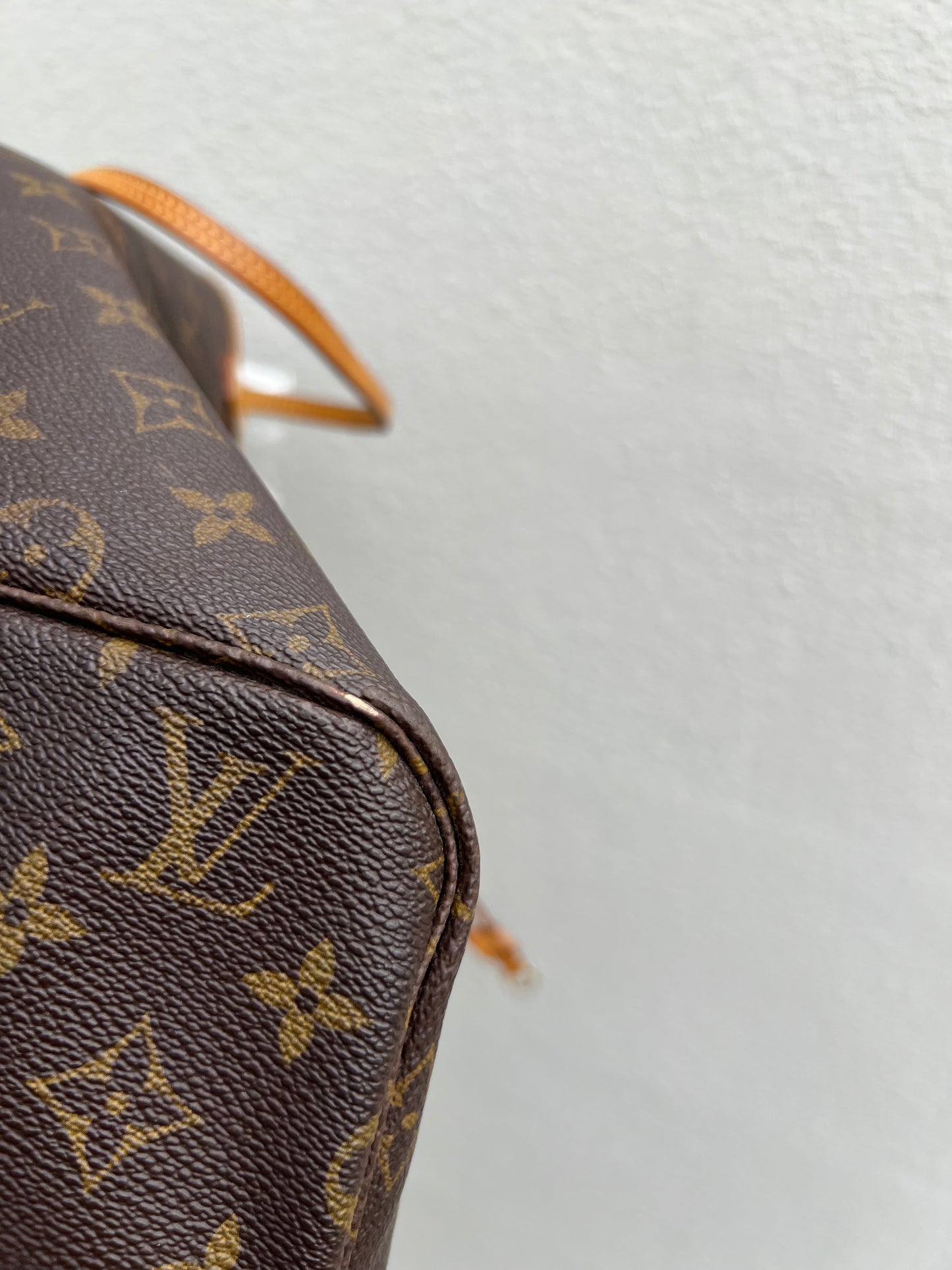 Pre-loved Louis Vuitton Neverfull Leather Tote GM Monogram 2008