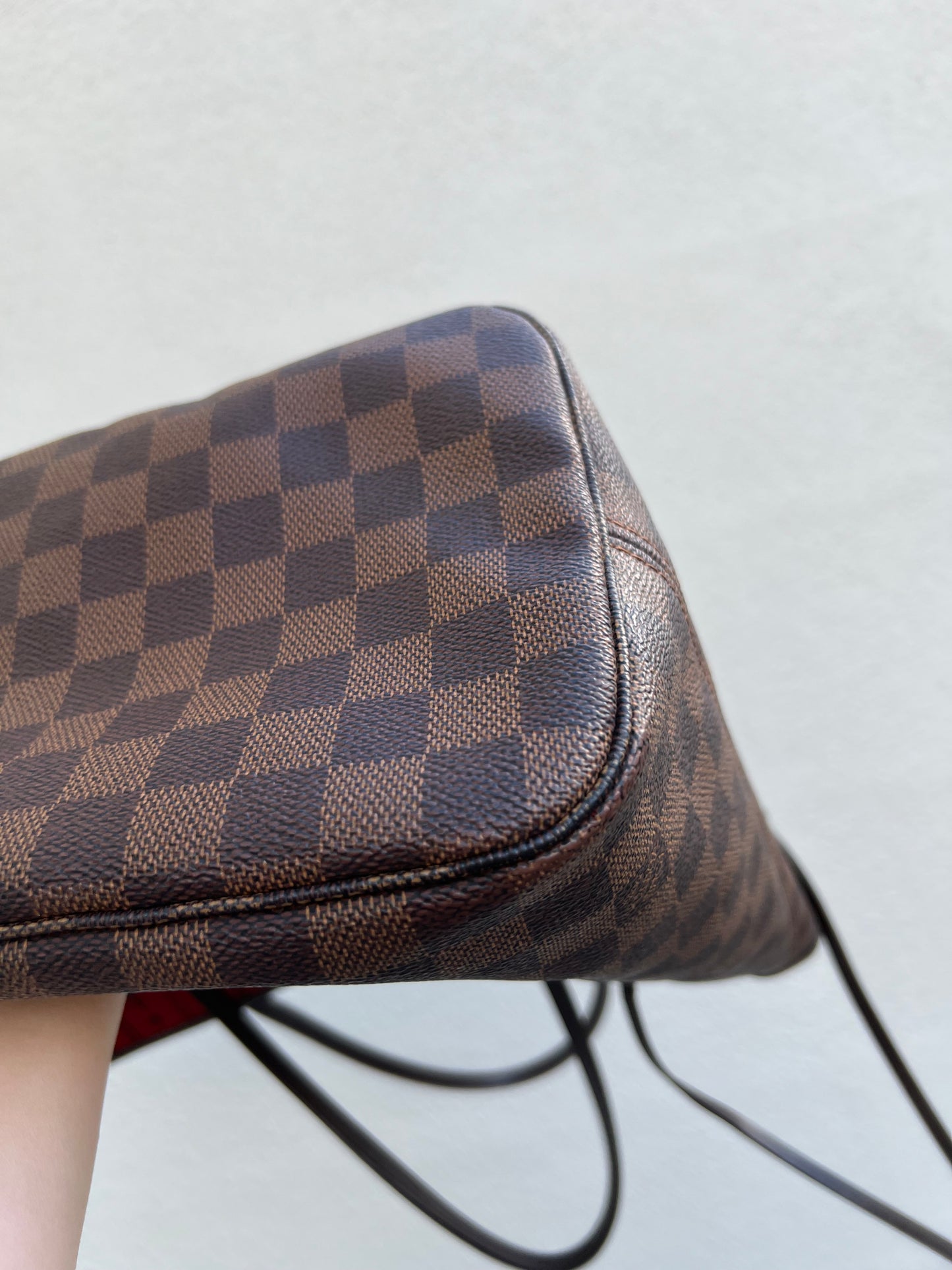 Pre-loved Louis Vuitton Neverfull MM Damier Ebene Tote Bag 2010