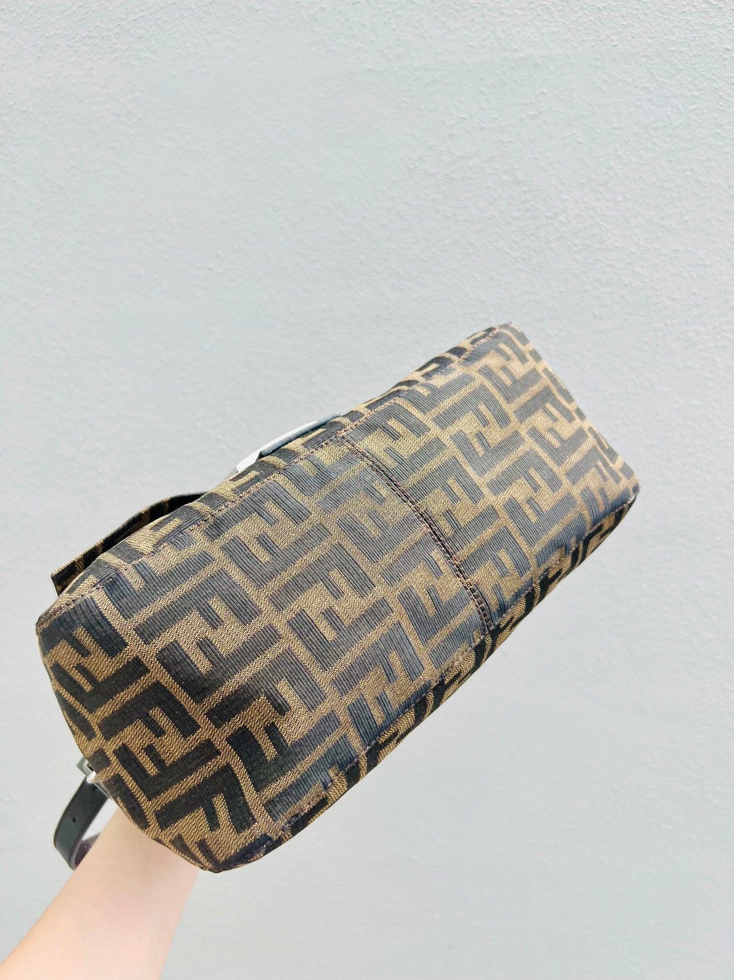 Pre-loved Fendi Vintage Zucca Mamma Handbag
