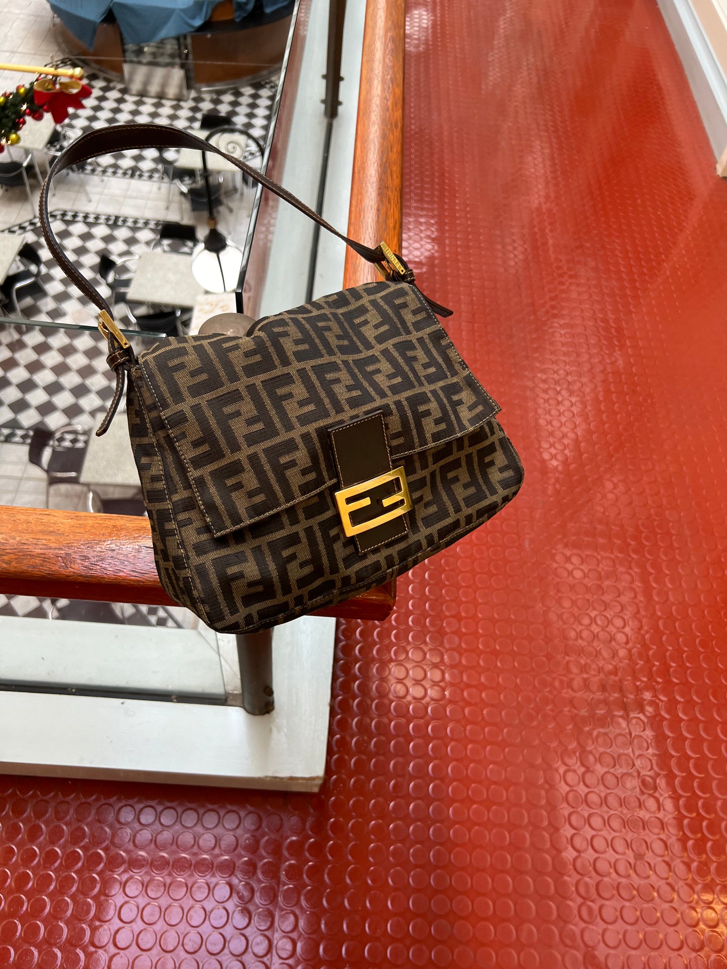 Pre-loved Fendi Vintage Zucca Mamma Handbag