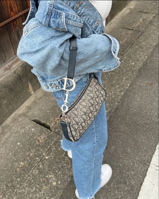 Pre-loved Christian Dior Vintage Trotter Shoulder Bag
