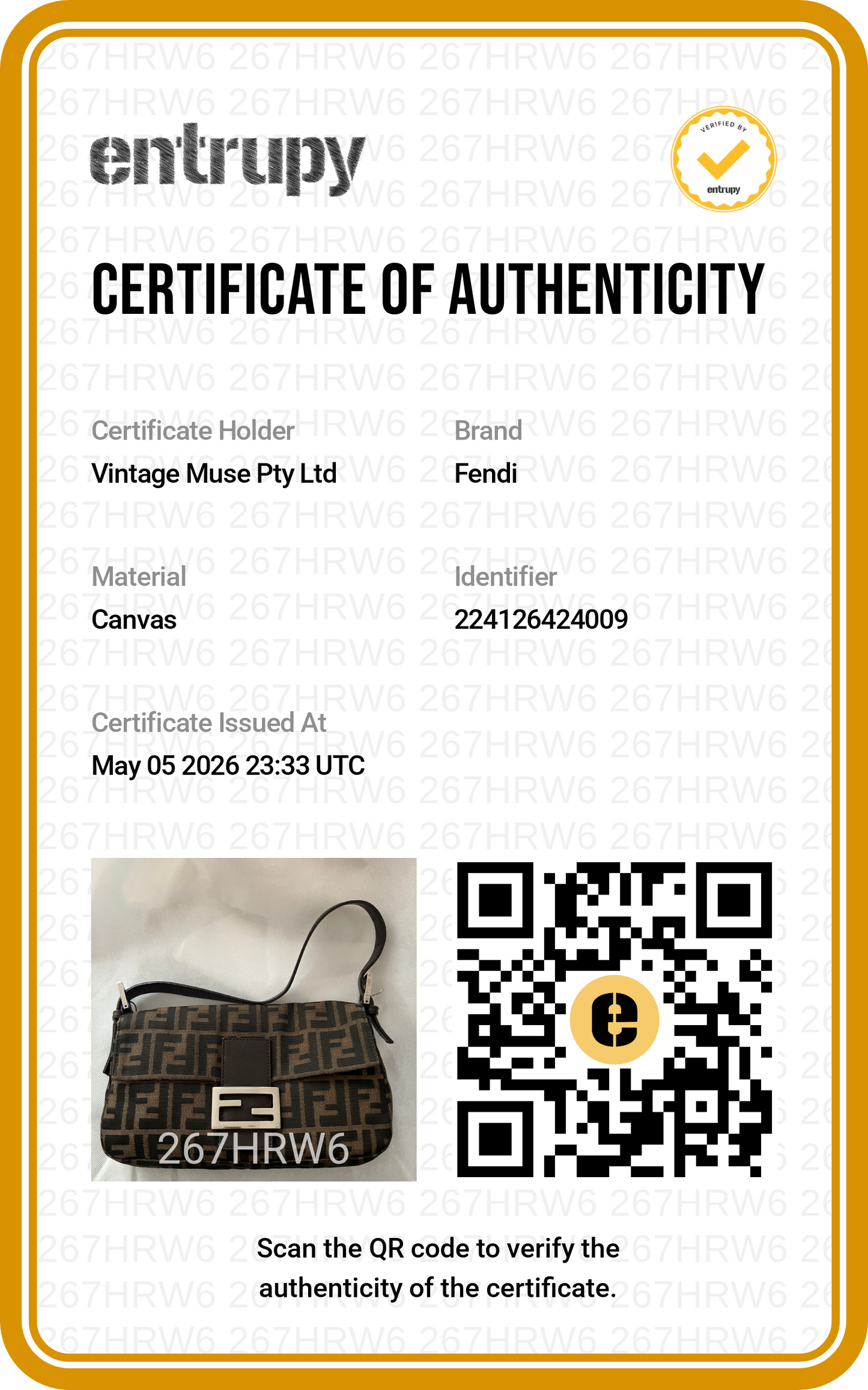Pre-loved Fendi Vintage Zucca Baguette Handbag