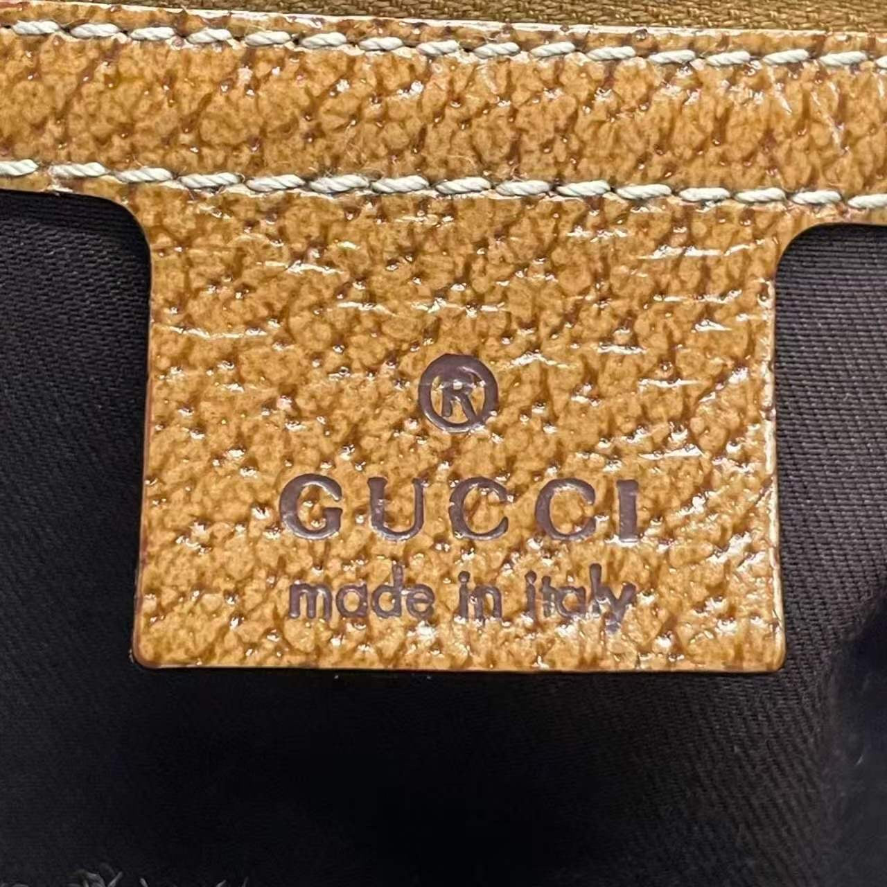 Pre-Loved Gucci GG Canvas Nailhead Jackie Bardot Medium