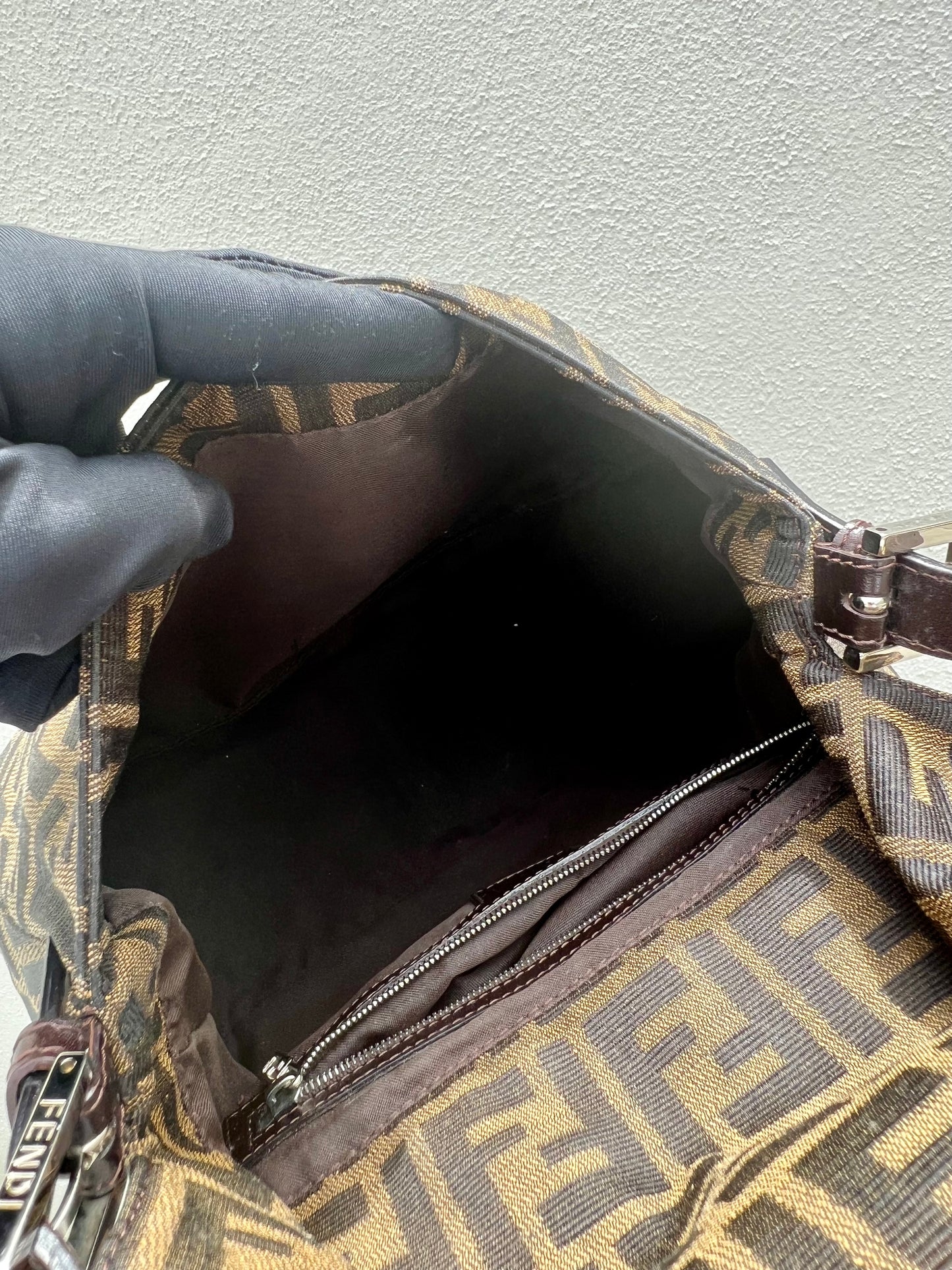 Pre-loved Fendi Vintage Zucca Mamma Handbag