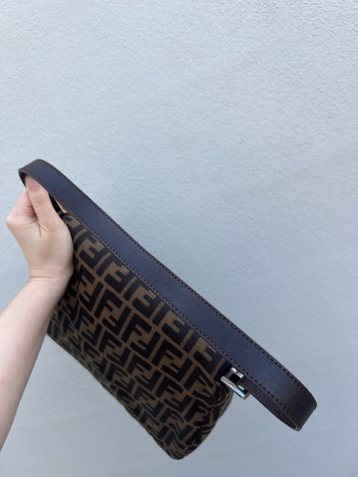 Pre-loved Fendi Vintage Zucca Mamma Handbag