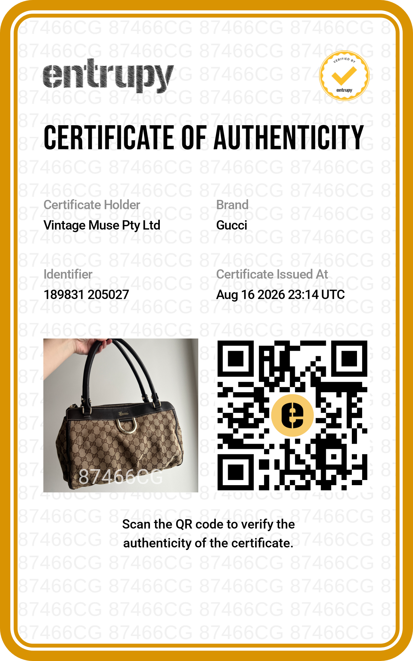 Pre-loved Gucci Beige/Ebony GG Canvas Abbey D-ring Tote Bag