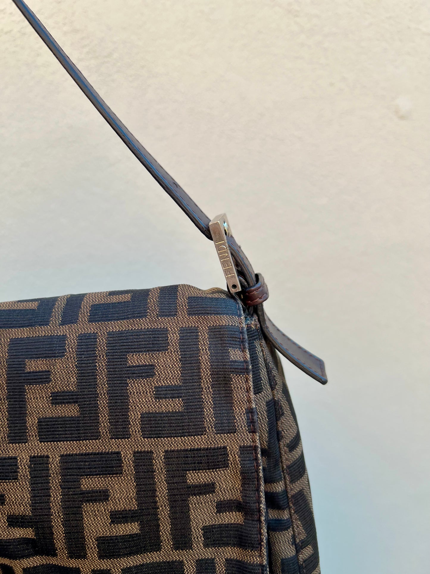 Pre-loved Fendi Vintage Zucca Mamma Handbag