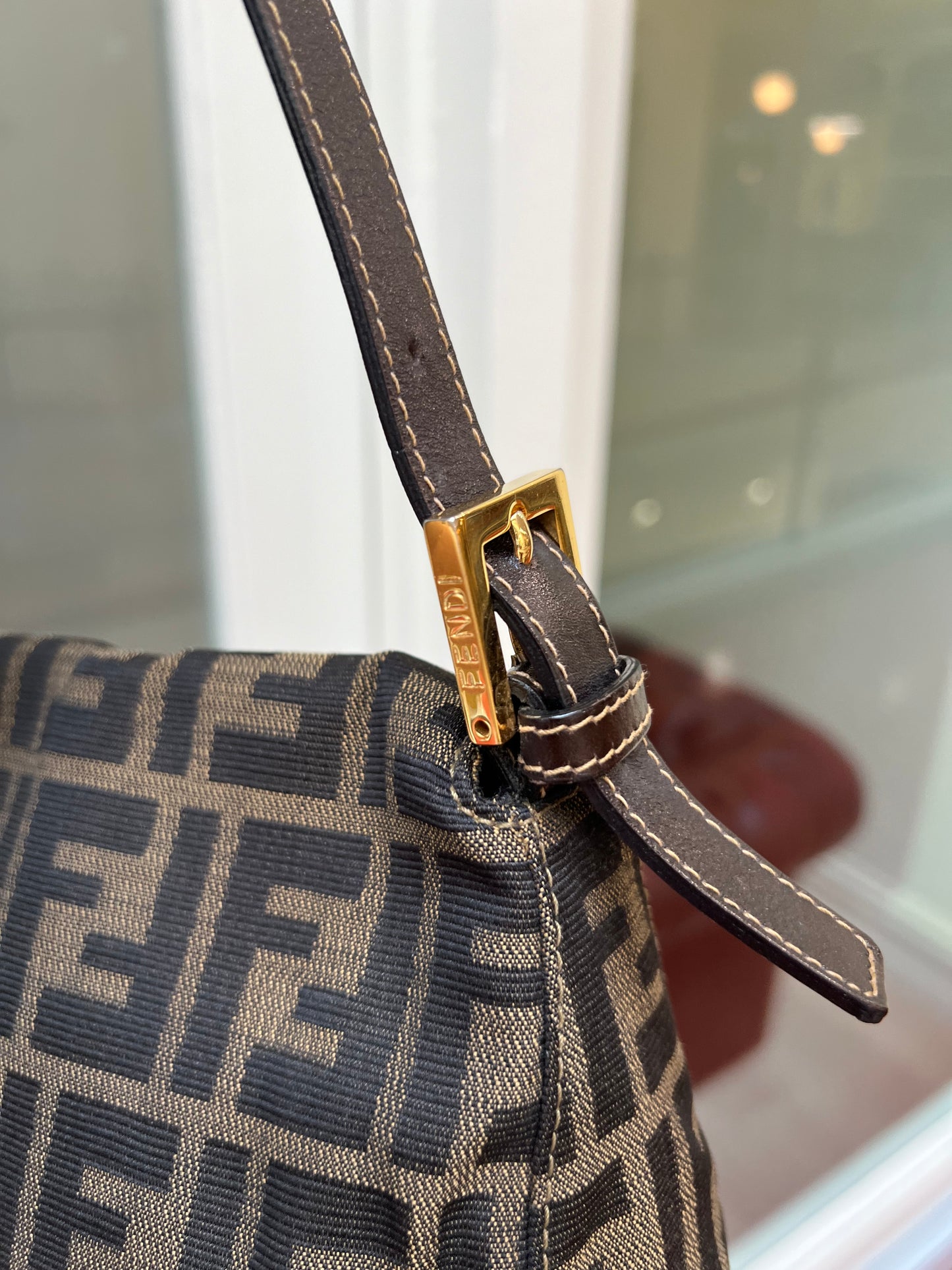 Pre-loved Fendi Vintage Zucca Mamma Handbag