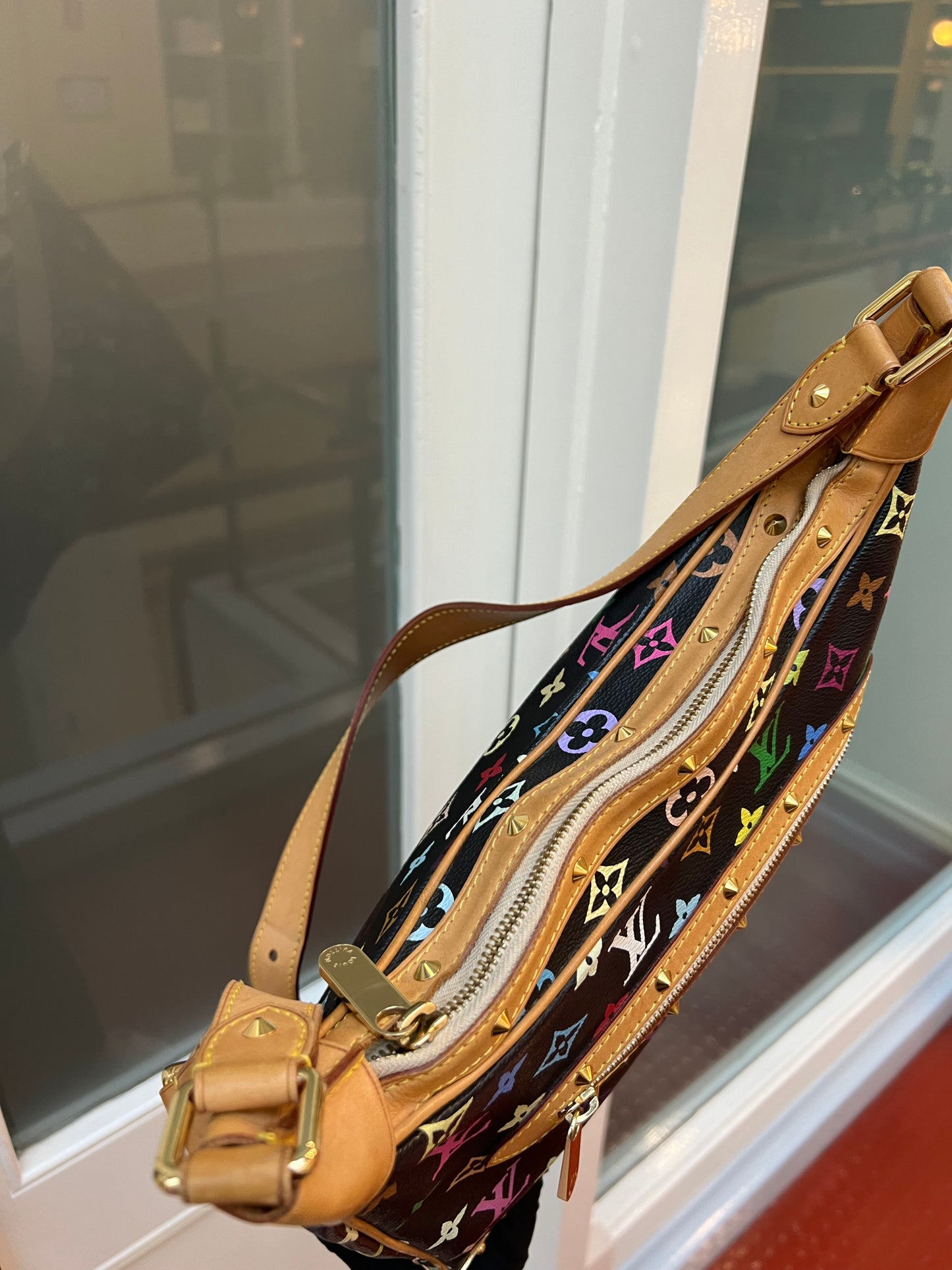 Pre-loved Louis Vuitton x Murakami Limited Edition Monogram Multicolor Boulogne Bag