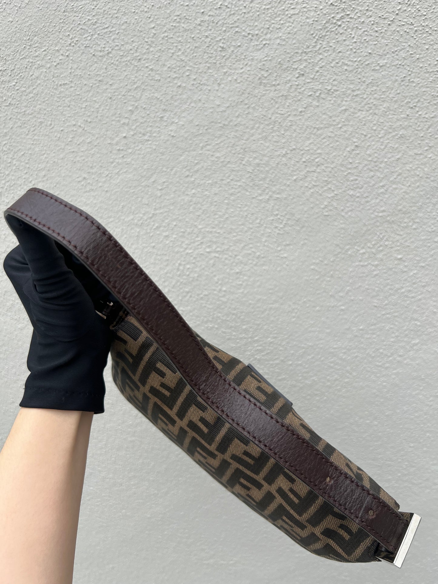 Pre-loved Fendi Vintage Zucca Baguette Handbag