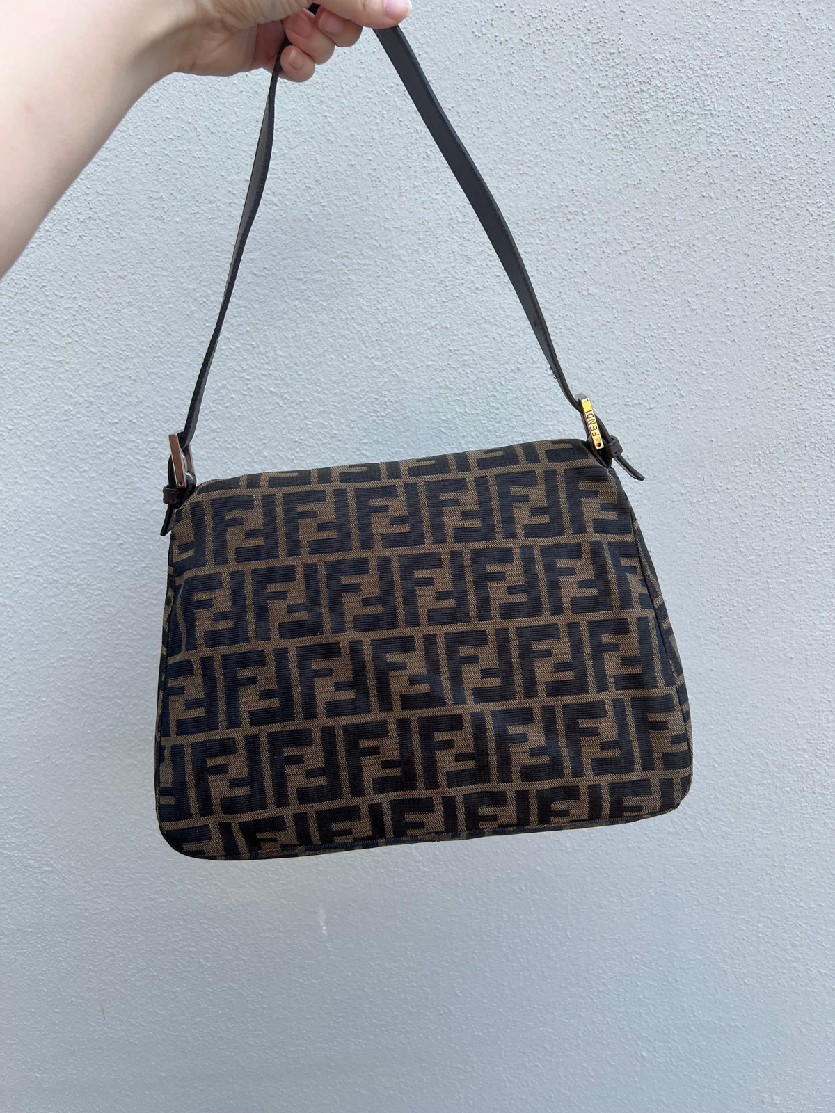 Pre-loved Fendi Vintage Zucca Mamma Handbag