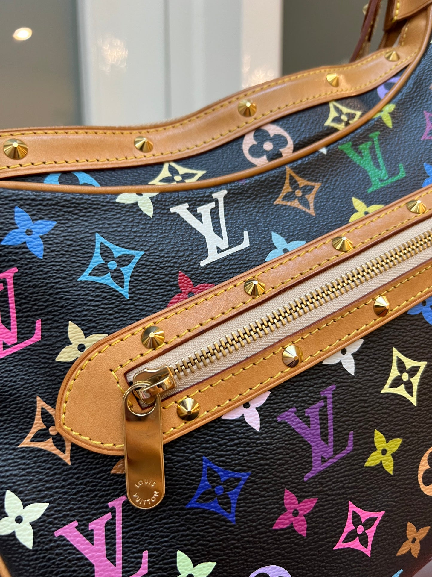 Pre-loved Louis Vuitton x Murakami Limited Edition Monogram Multicolor Boulogne Bag