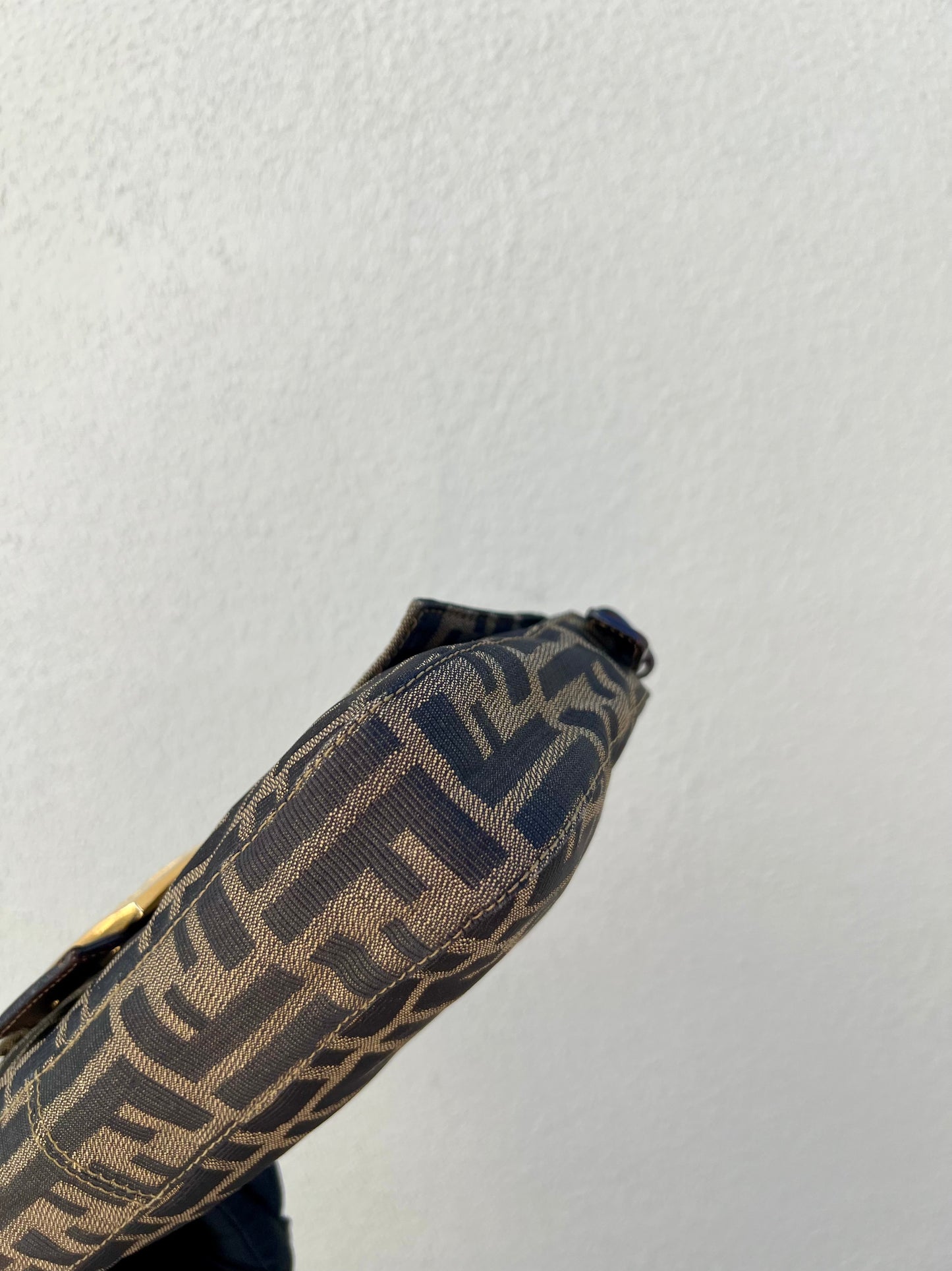 Pre-loved Fendi Vintage Zucca Baguette Handbag