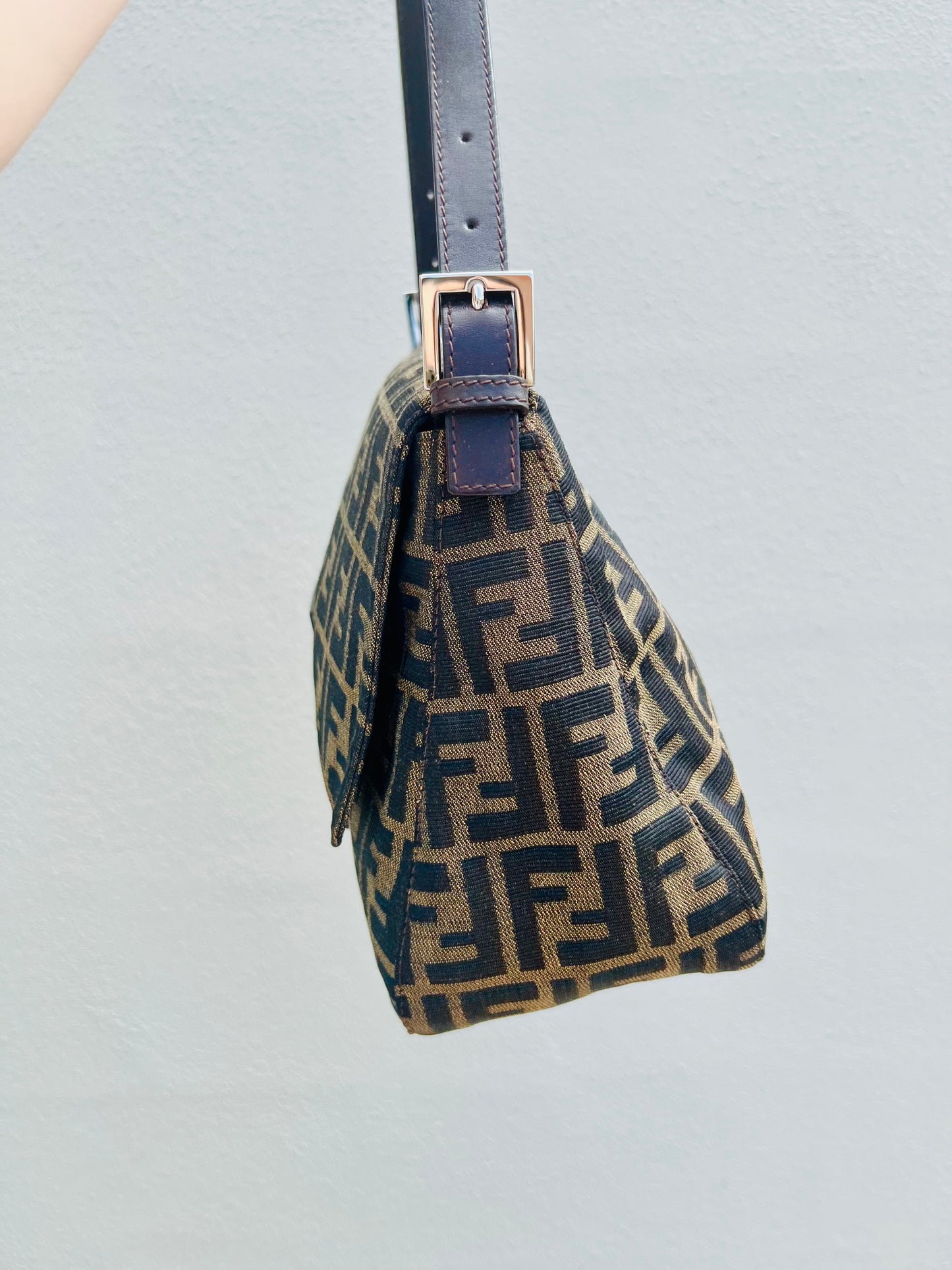 Pre-loved Fendi Vintage Zucca Mamma Handbag