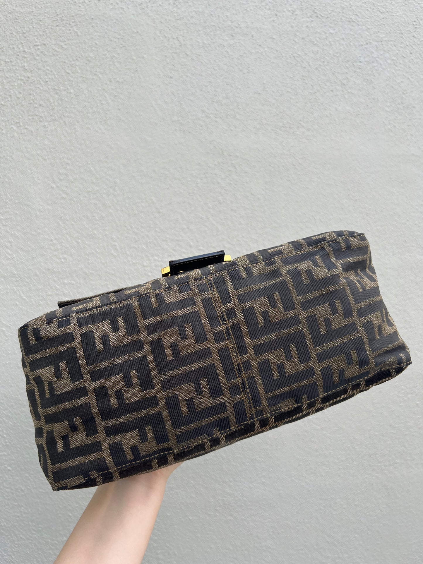 Pre-loved Fendi Vintage Zucca Mamma Handbag
