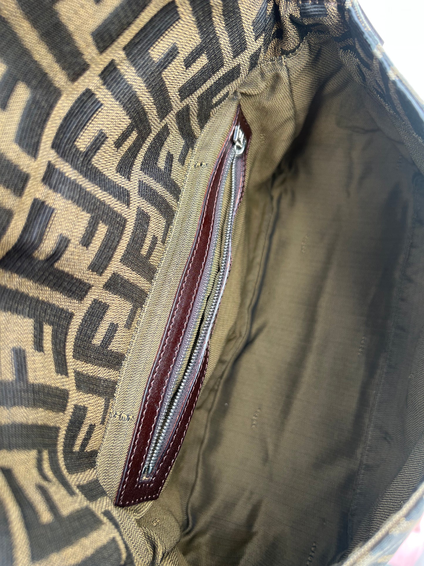 Pre-loved Fendi Vintage Zucca Mamma Handbag