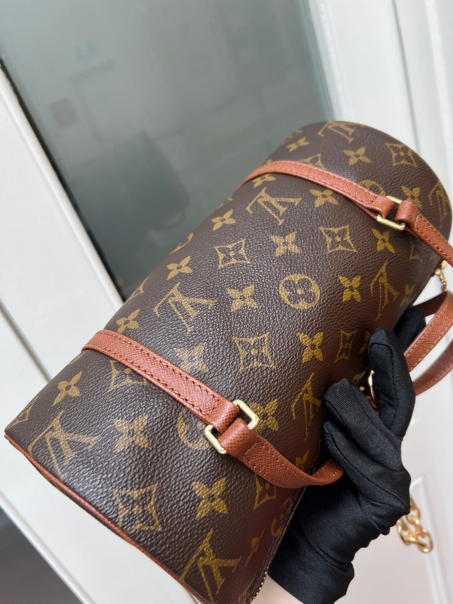 Pre-loved Louis Vuitton Brown Monogram Canvas Papillon 26cm Handbag 1999