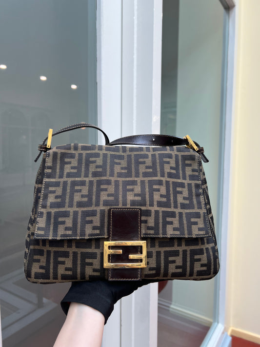 Pre-loved Fendi Vintage Zucca Mamma Handbag