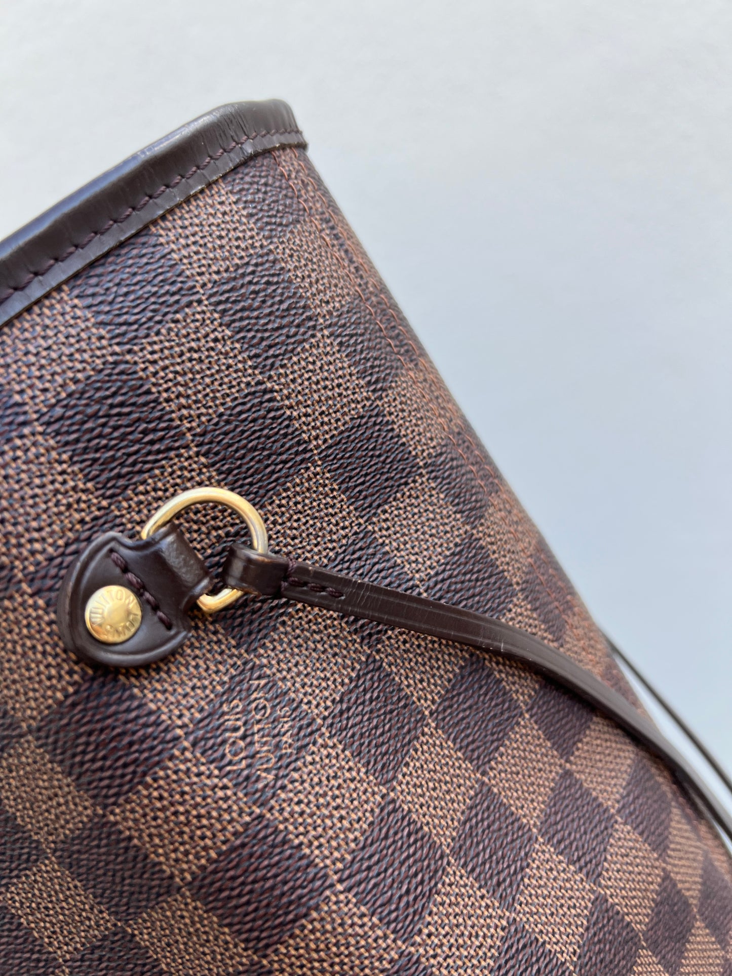 Pre-loved Louis Vuitton Neverfull MM Damier Ebene Tote Bag 2010