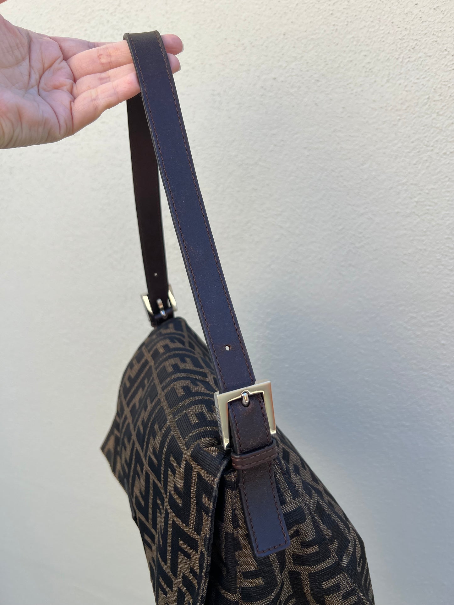 Pre-loved Fendi Vintage Zucca Mamma Handbag