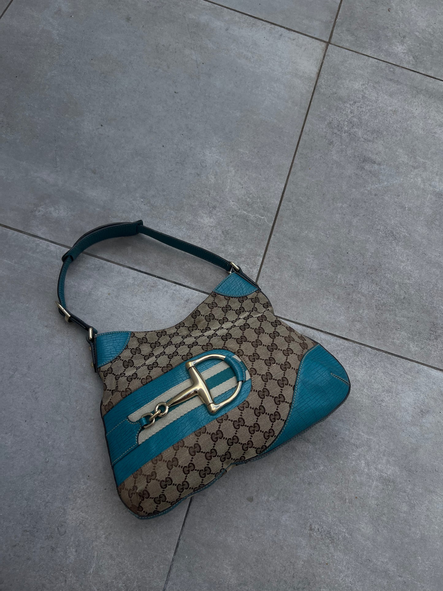 Pre-loved Gucci Horsebit Hasler Hobo Shoulder bag
