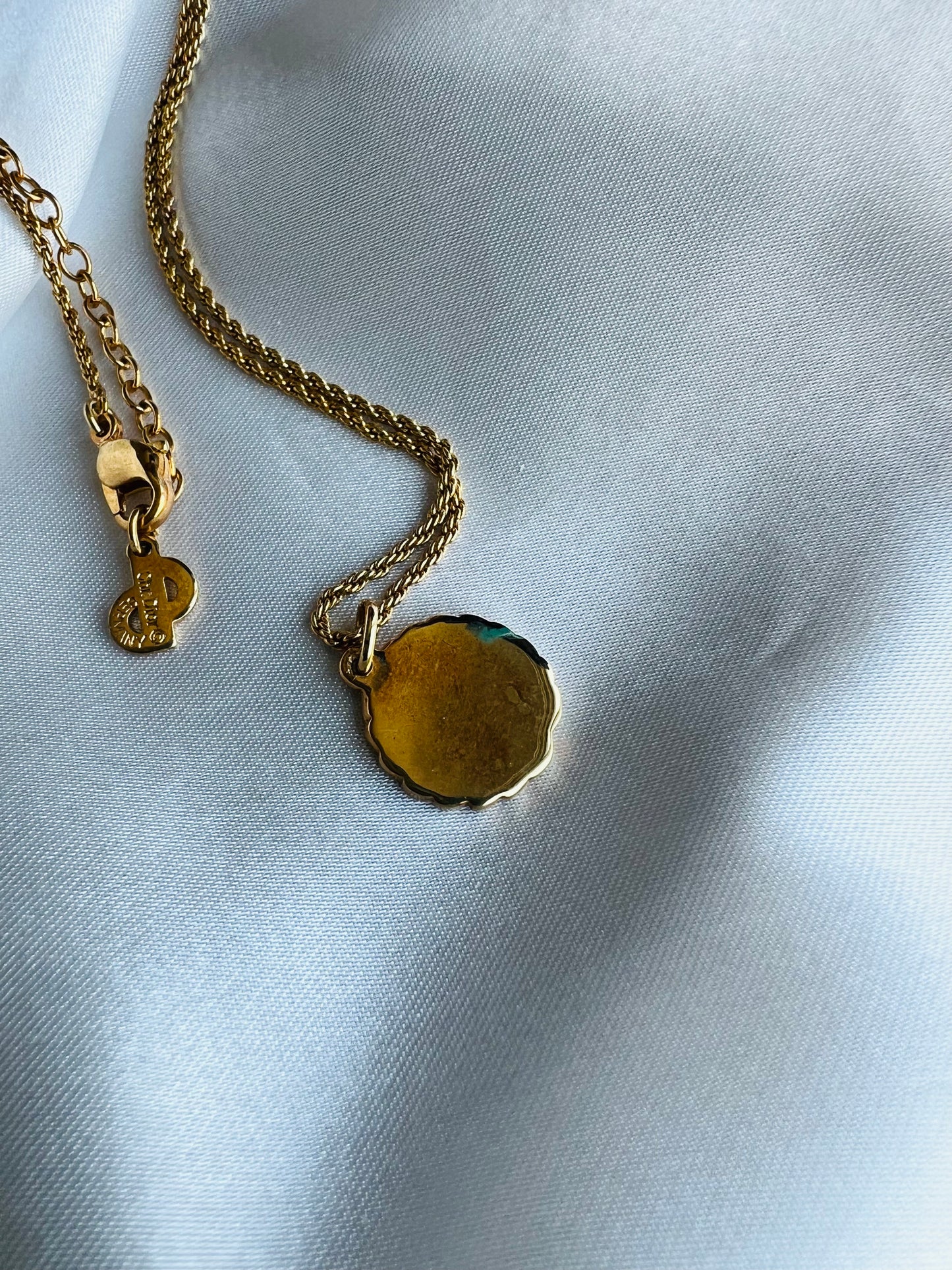 Pre-loved Christian Dior Vintage Logo-pendant Chain Necklace