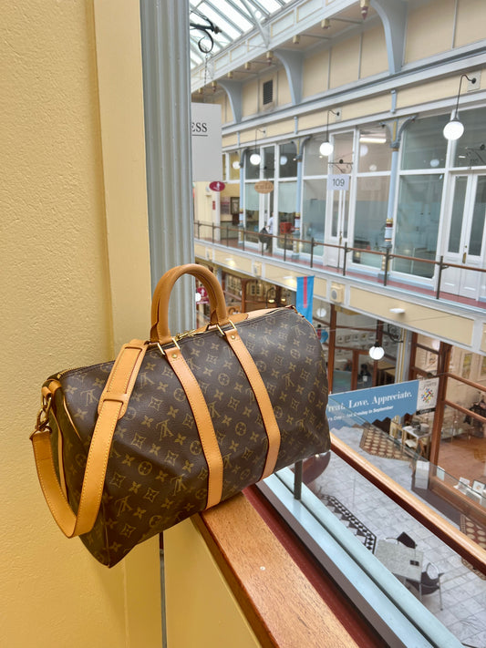 Pre-loved Louis Vuitton Keepall Bandoulière 45 Travel Bag Monogram