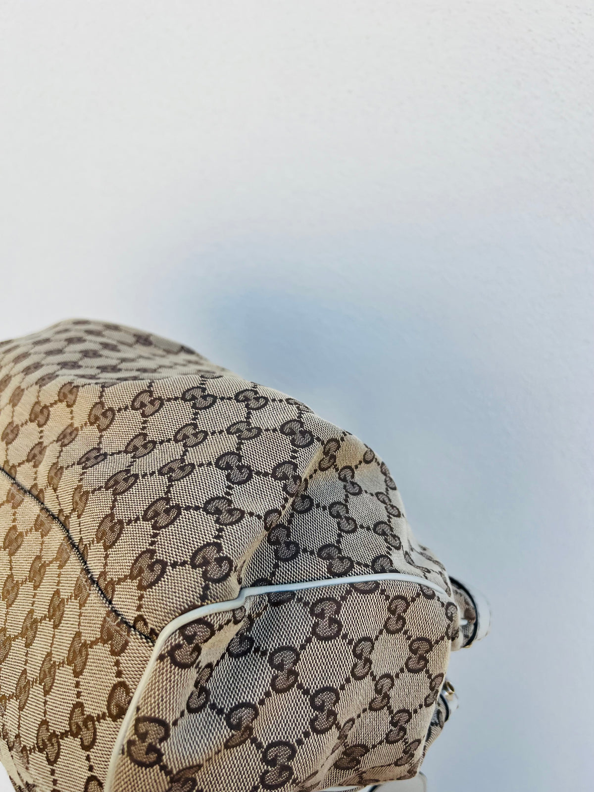 Pre-loved Gucci medium Sukey Guccissima GG shoulder bag
