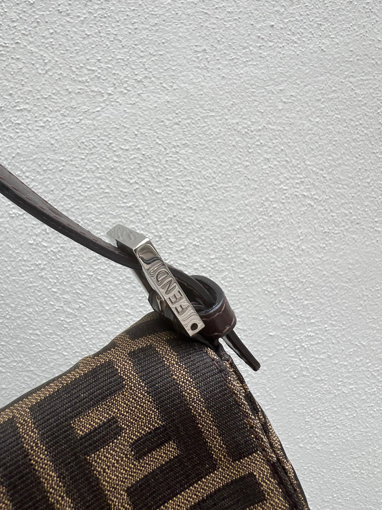 Pre-loved Fendi Vintage Zucca Baguette Handbag