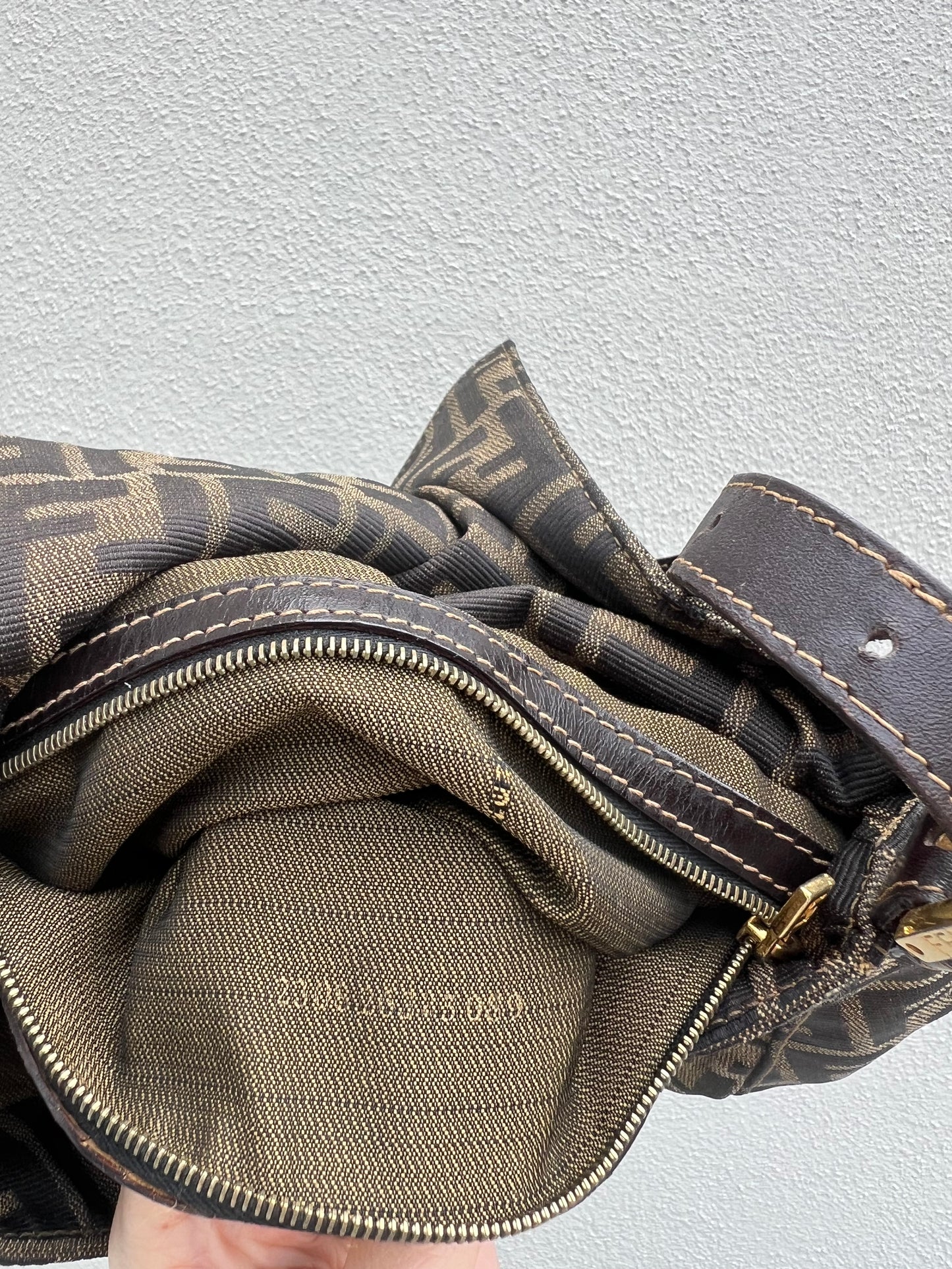 Pre-loved Fendi Vintage Zucca Mamma Handbag