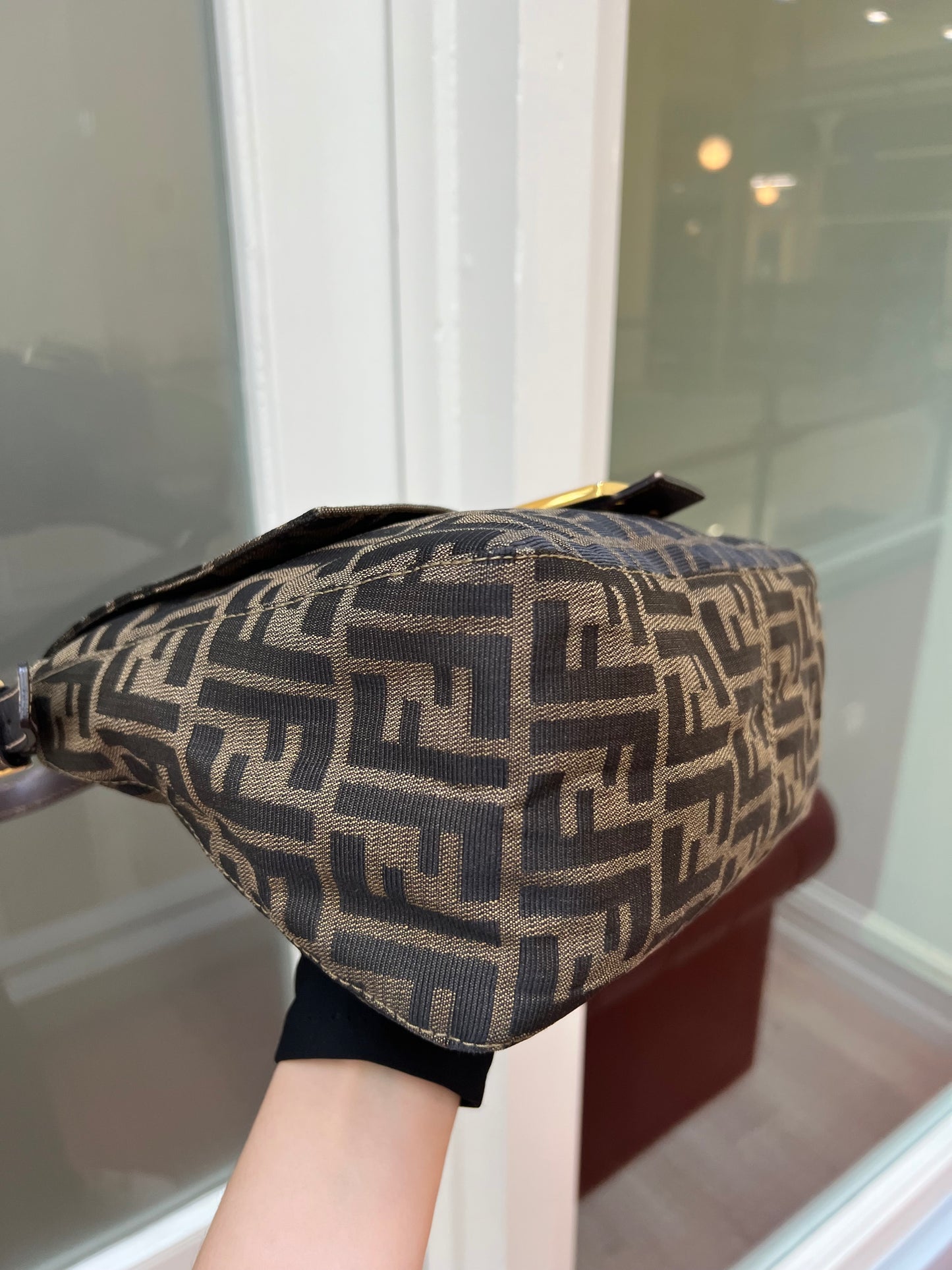 Pre-loved Fendi Vintage Zucca Mamma Handbag