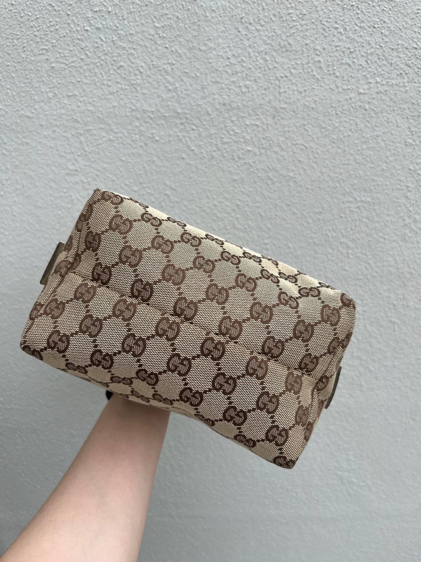 Pre-loved Gucci Y2K GG Canvas Balthus Tofu Bag handbag