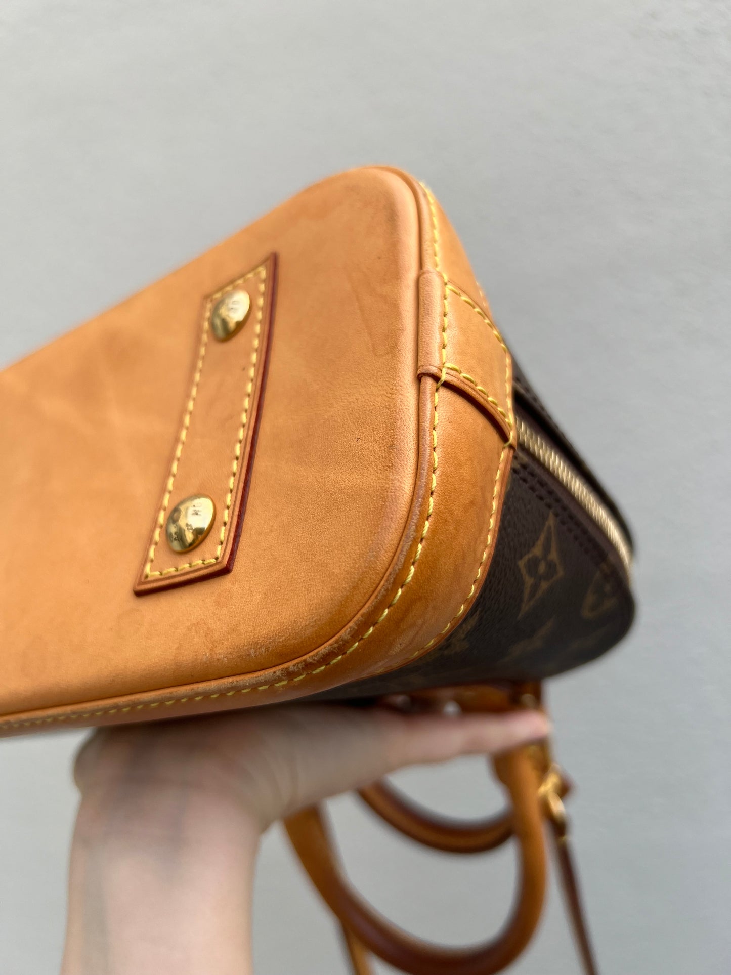 Pre-Owned Louis Vuitton Alma BB two-way handbag monogram 2016