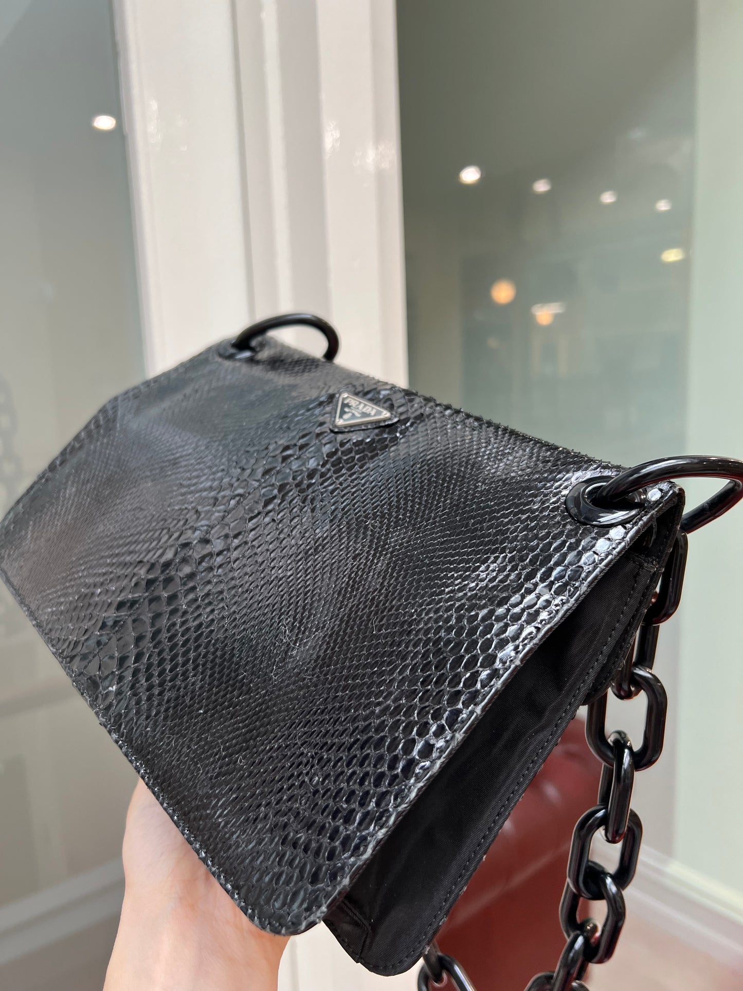 Pre-loved 90s Prada Strap Tote Bag