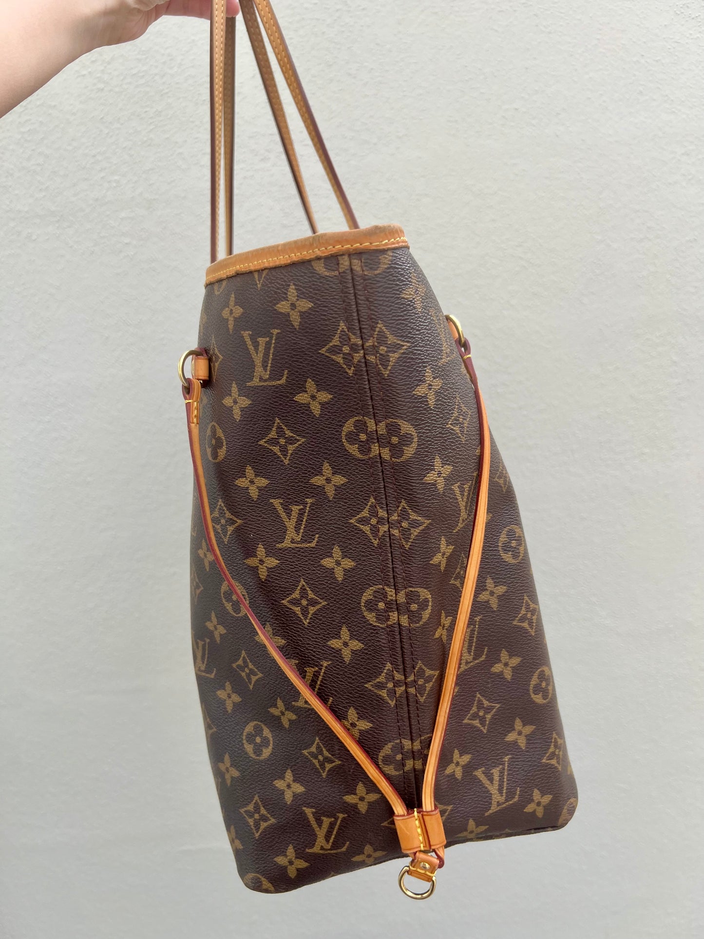 Pre-loved Louis Vuitton Neverfull Leather Tote GM Monogram 2013