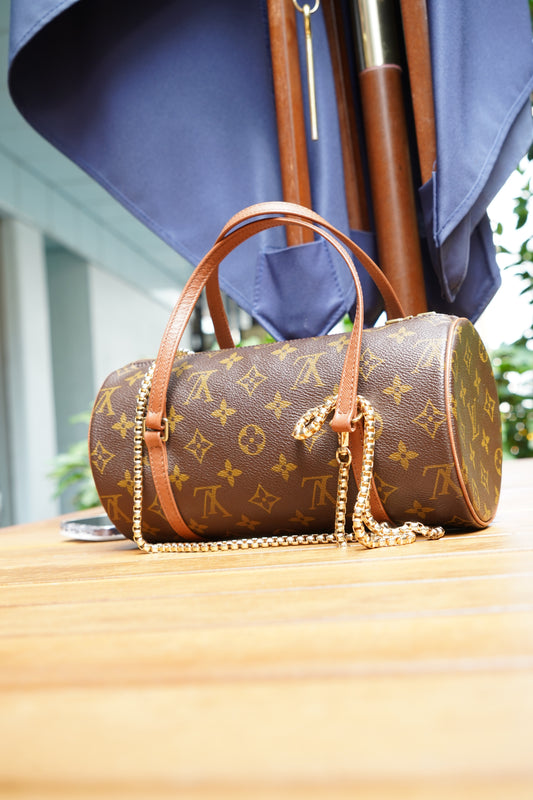 Pre-loved Louis Vuitton Brown Monogram Canvas Papillon 26cm Handbag